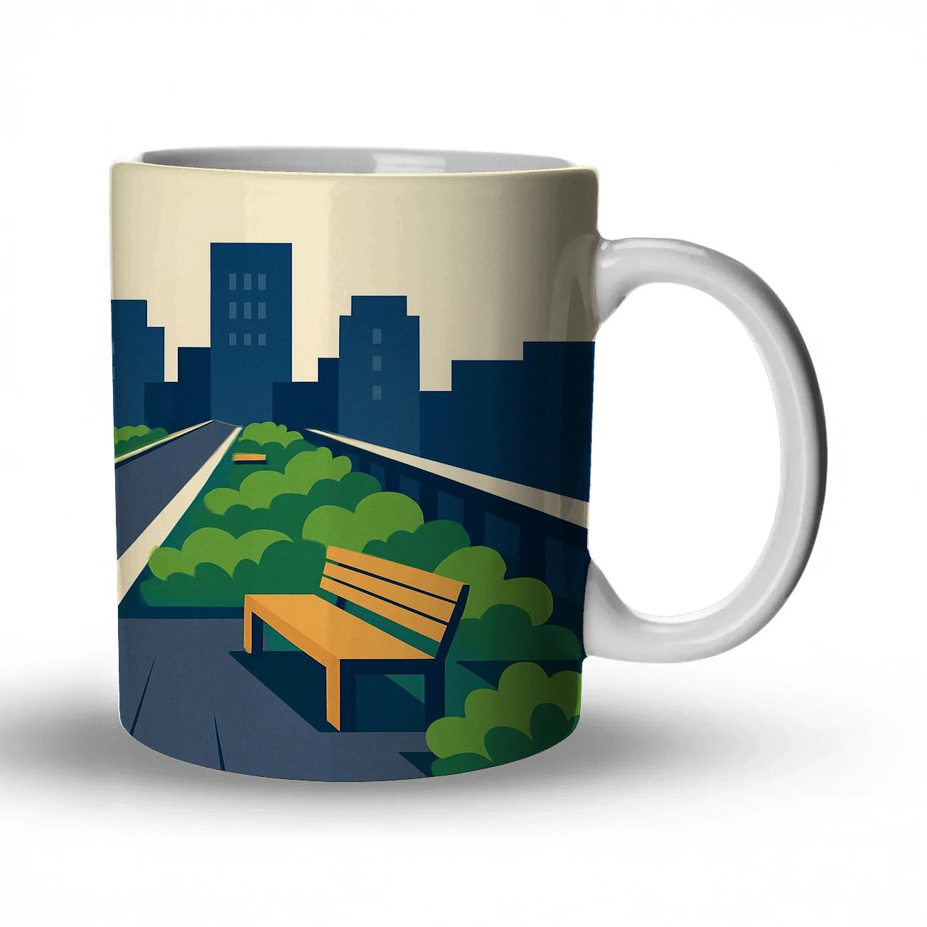 The High Line New York City United States personalized mugs