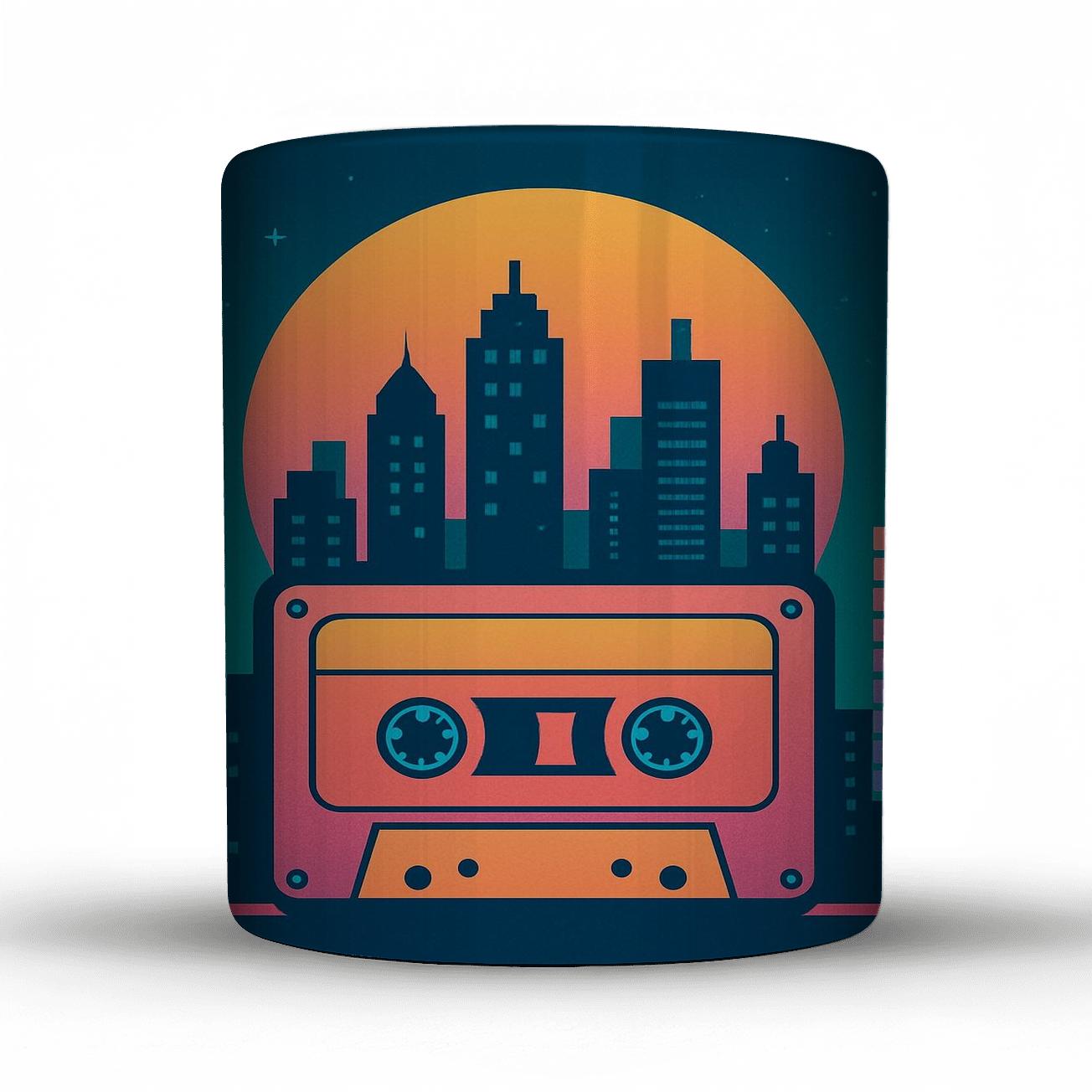 Cassette Skyline Frequency premium drinkware mugs