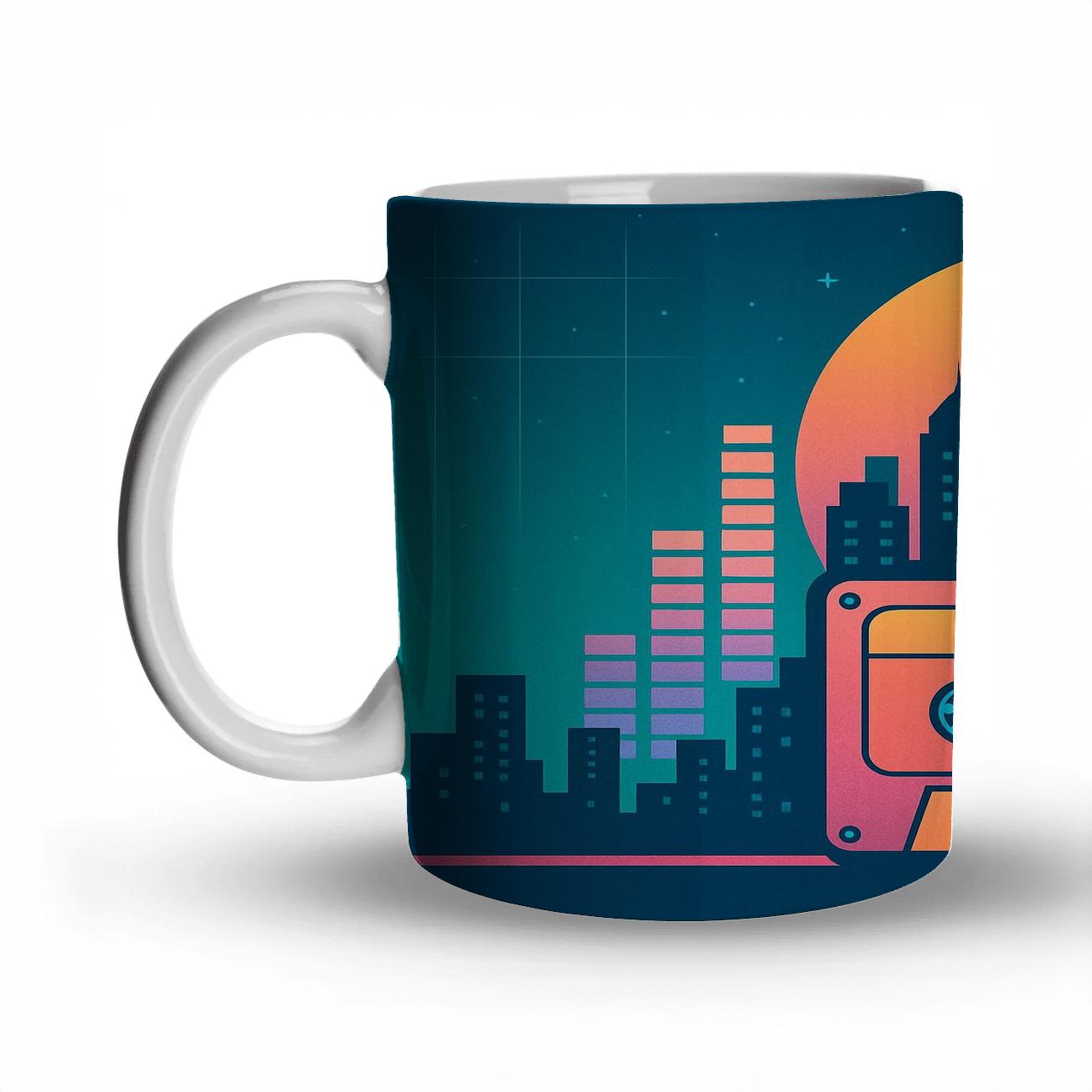 Cassette Skyline Frequency premium drinkware mugs