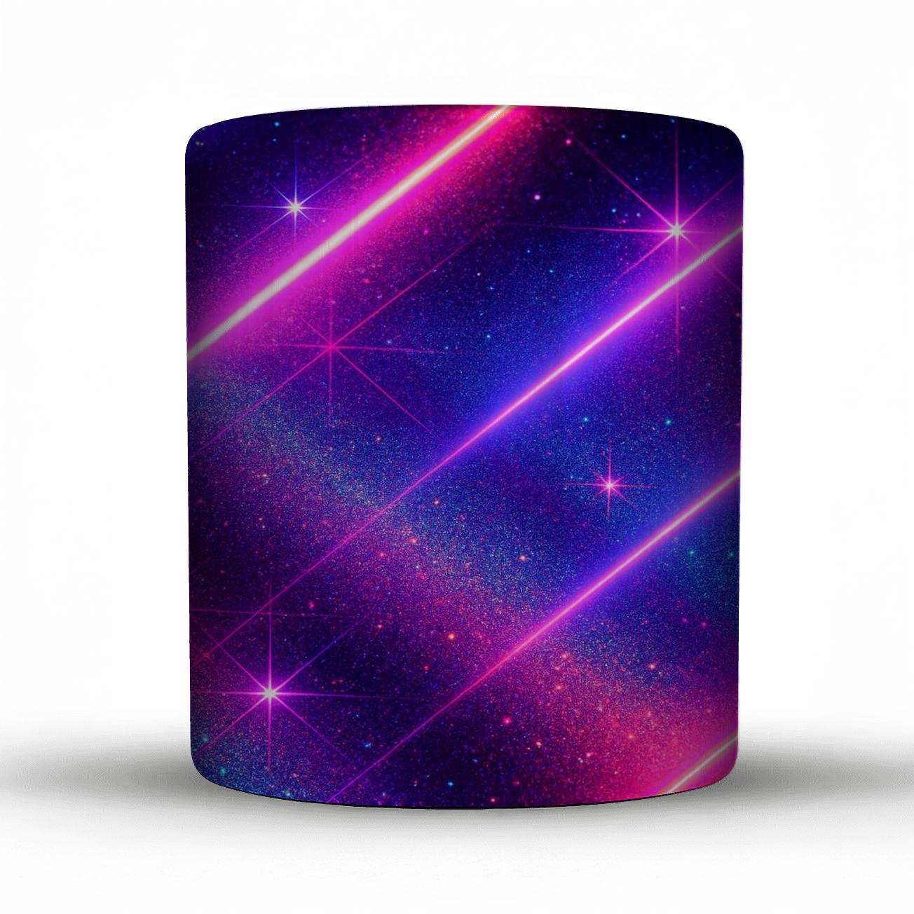 Prismatic Neon Stardust Runway personalized mugs
