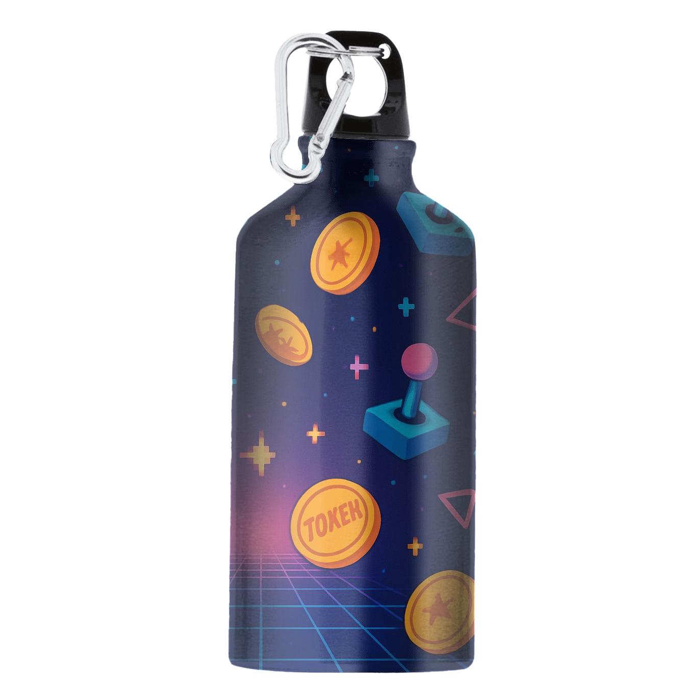 Arcade Token Galaxy Grid portable sports bottles
