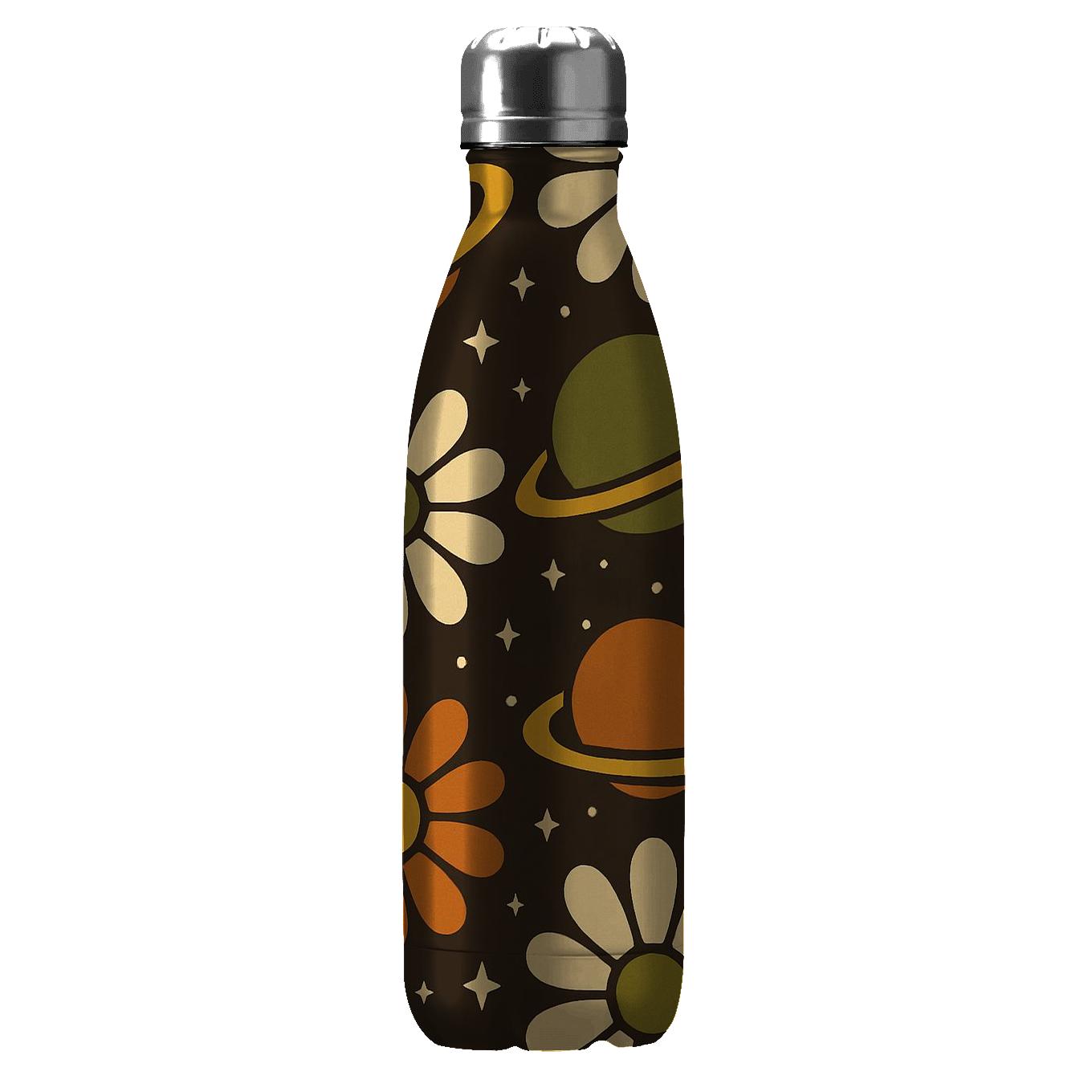Groovy Orbital Bloom Tiles personalized water bottles