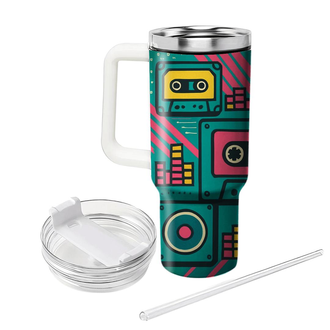Cassette Deck Geometry Pop unique tumblers