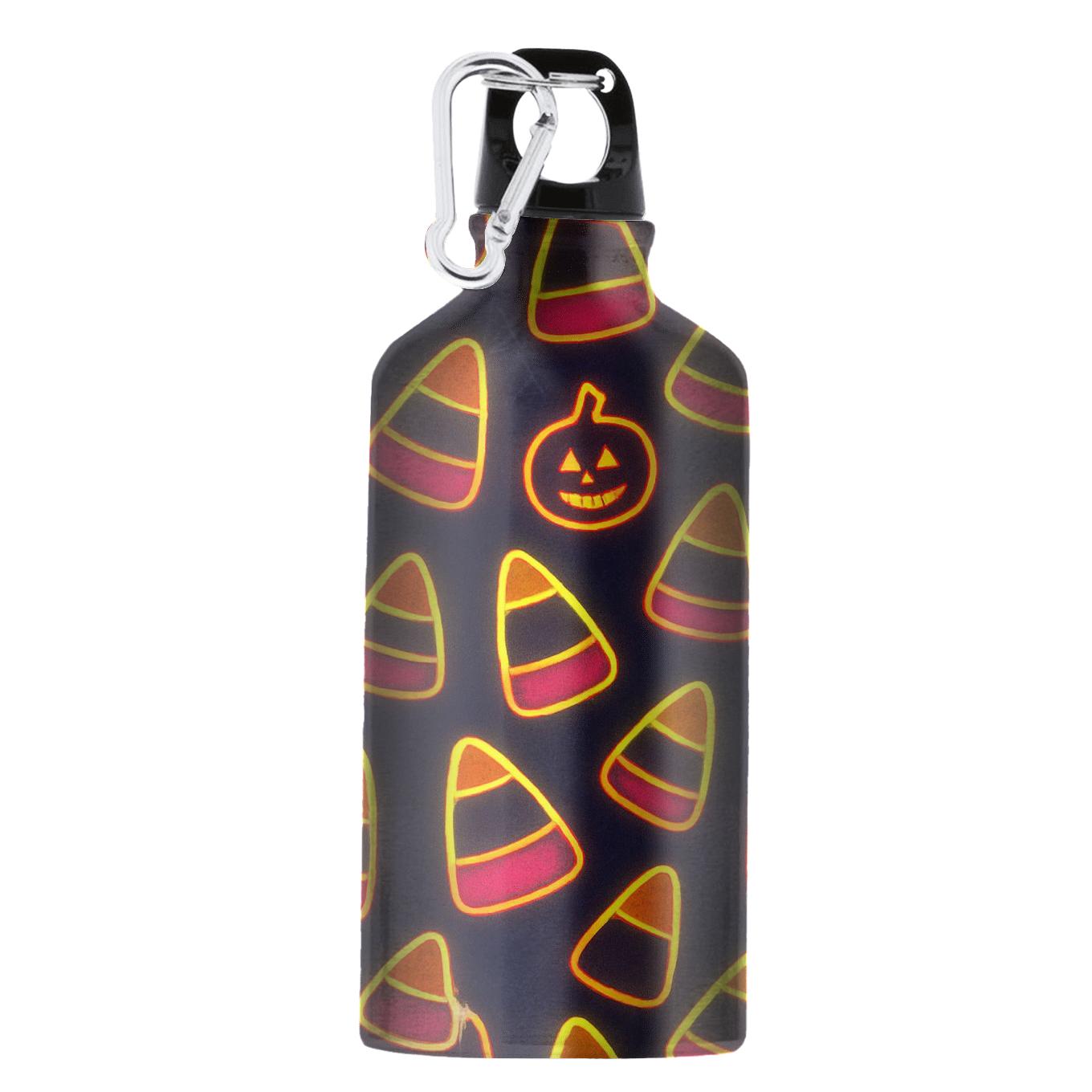 Neon Horror Carnival Candy Corn Diagonal Array portable sports bottles