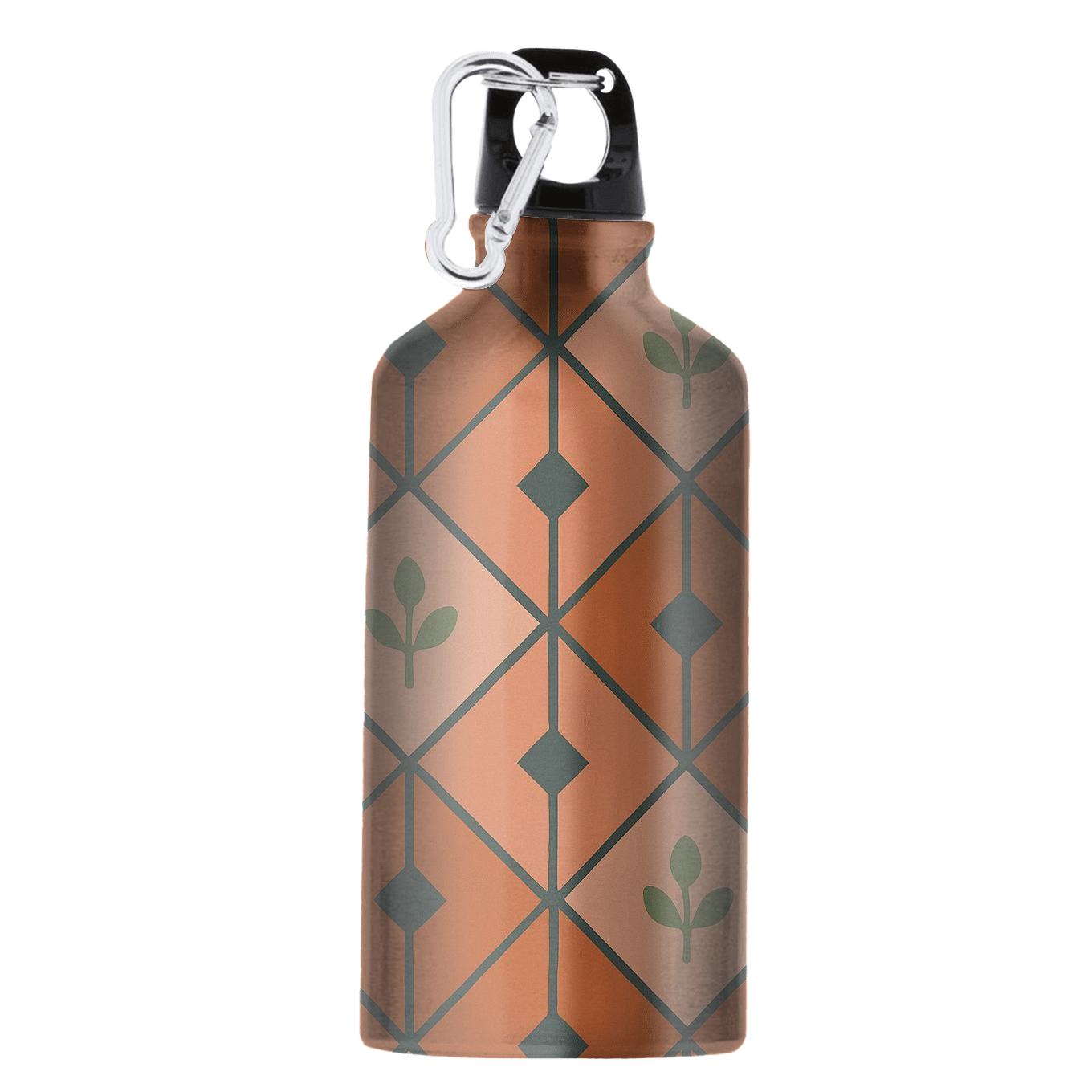 Terracotta Kite Mosaic With Sage Seedpods athletic sports bottles