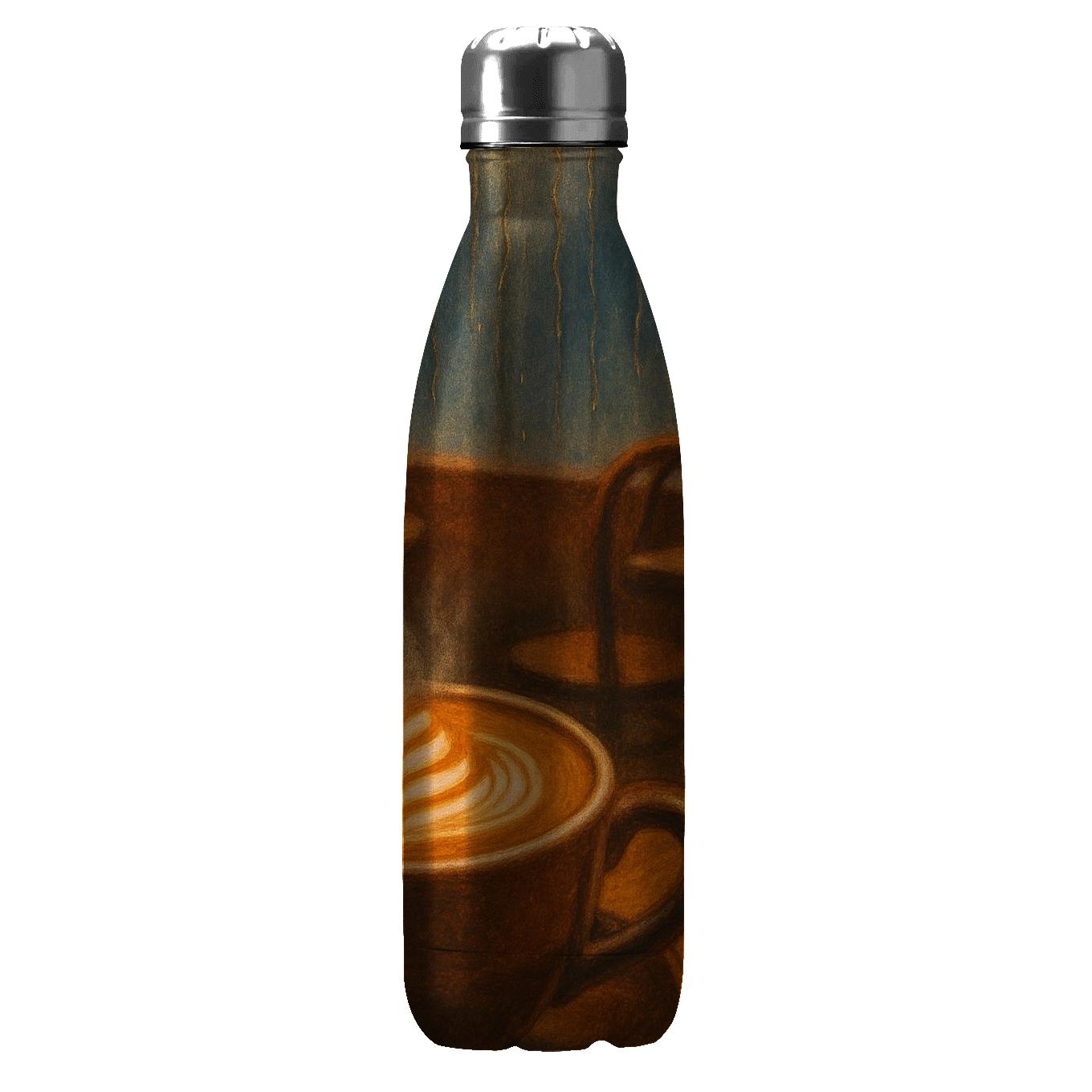 Rainy Window Cappuccino Club decorative water bottles