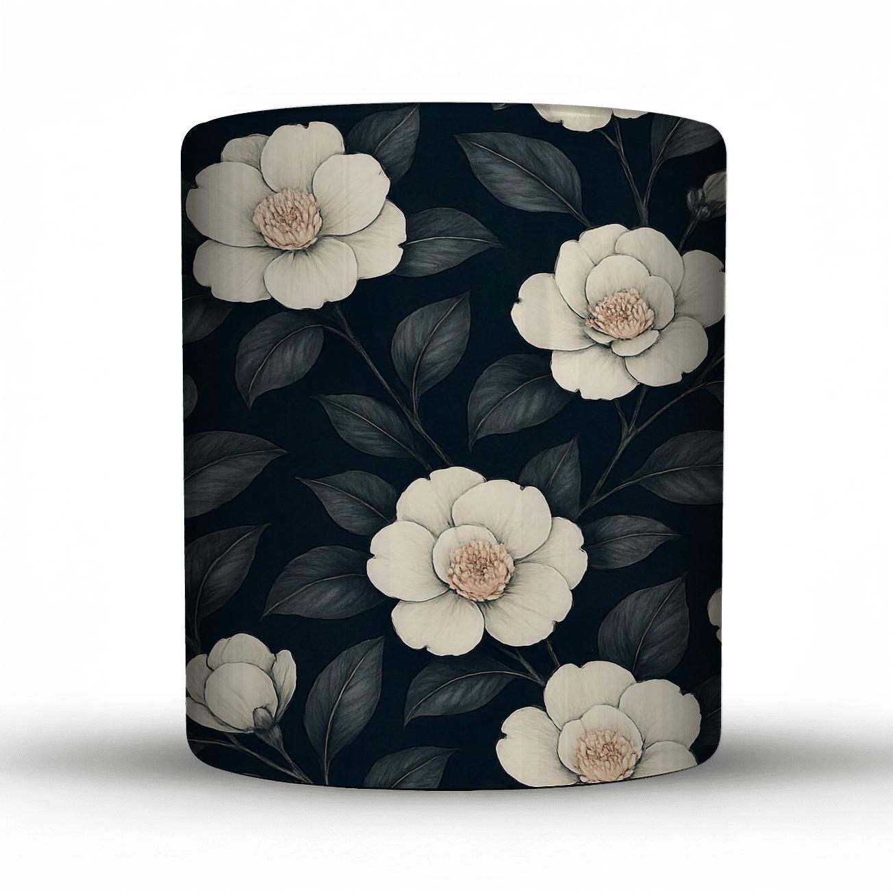 Moonlit Camellia Lattice gift mugs for occasions