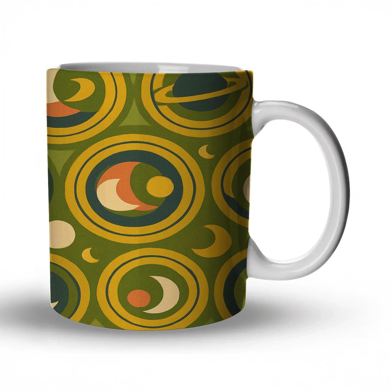 Groovy Orbit Tile Medallions gift mugs for occasions