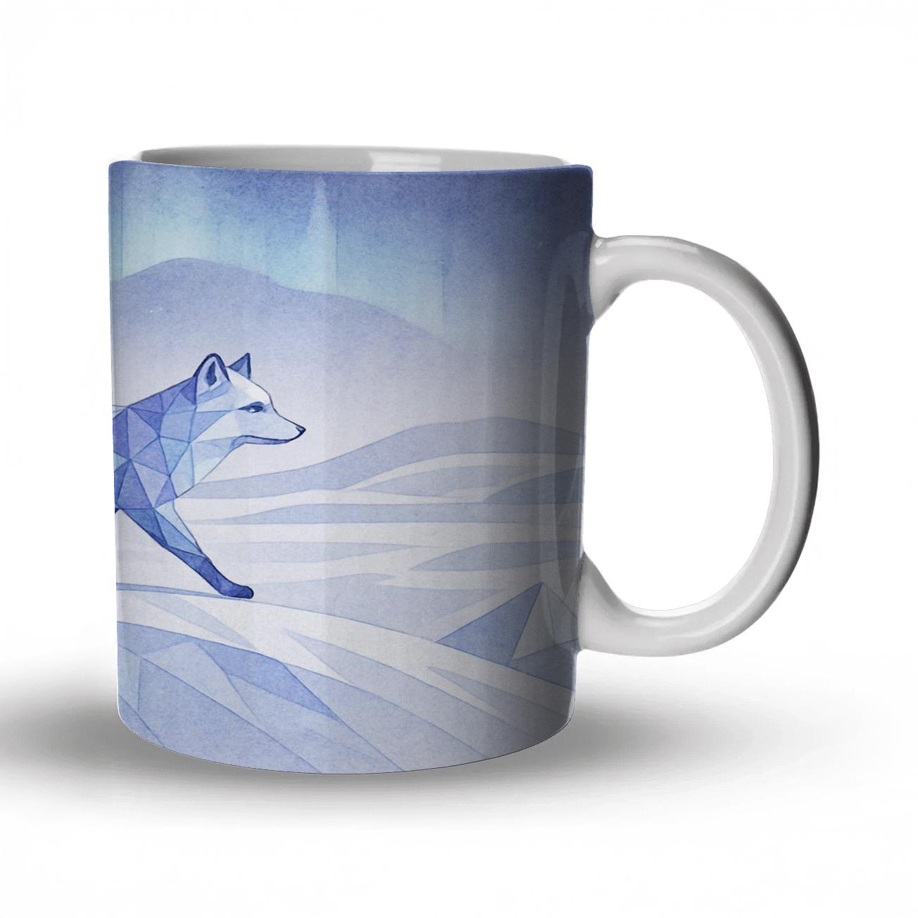 Arctic Fox Prism Trail custom printed mugs