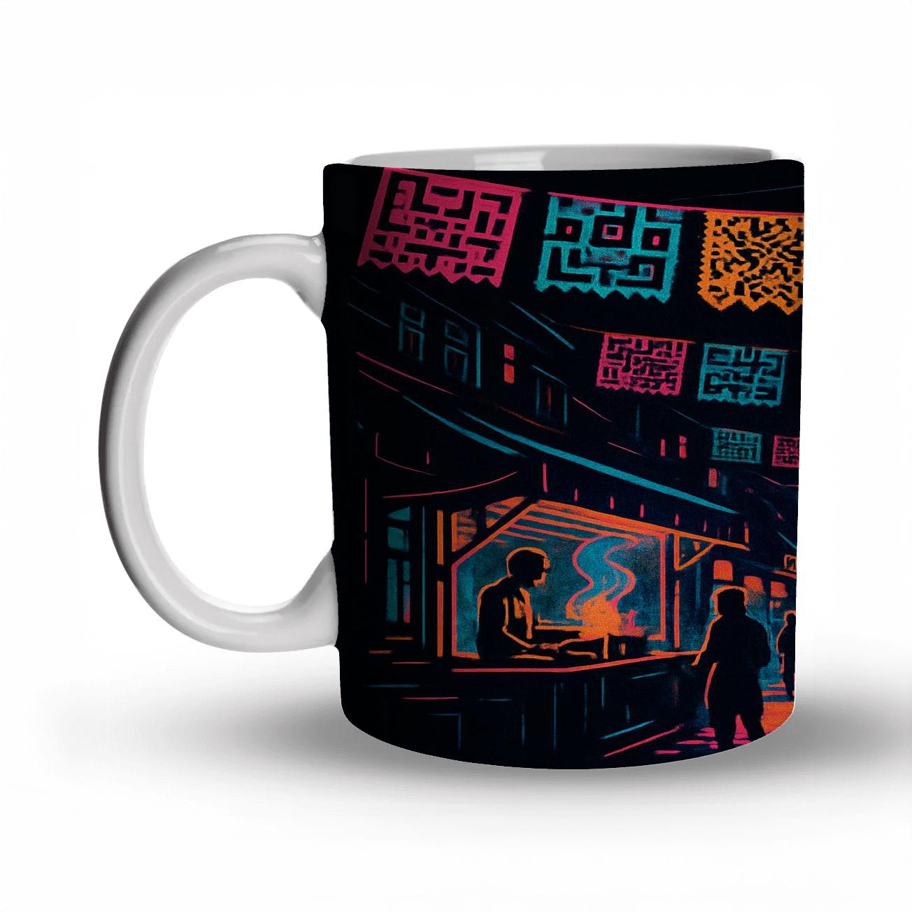Quantum Sugar Skulls Night Market personalized mugs