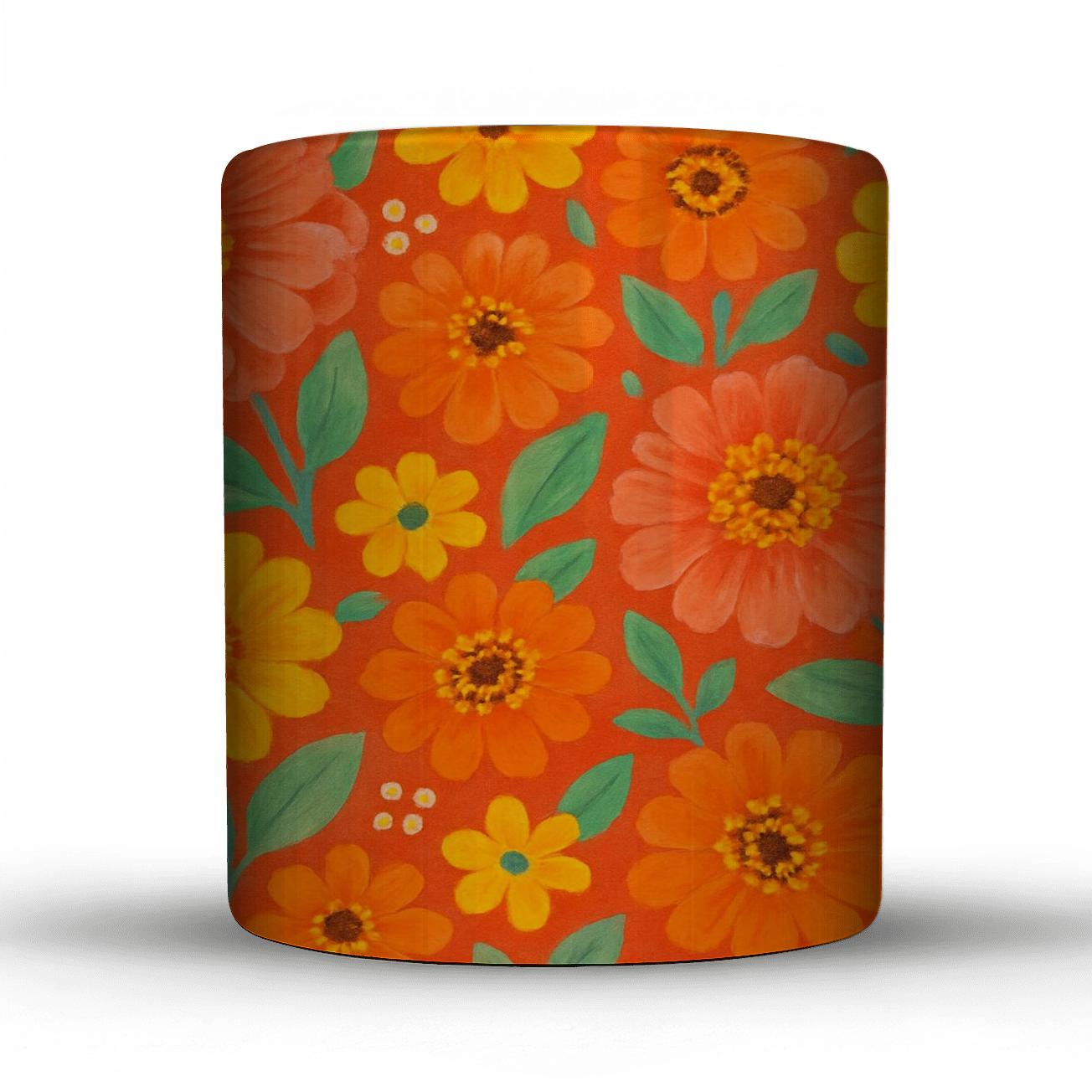 Citrus Zinnia Market Parade decorative mug sets