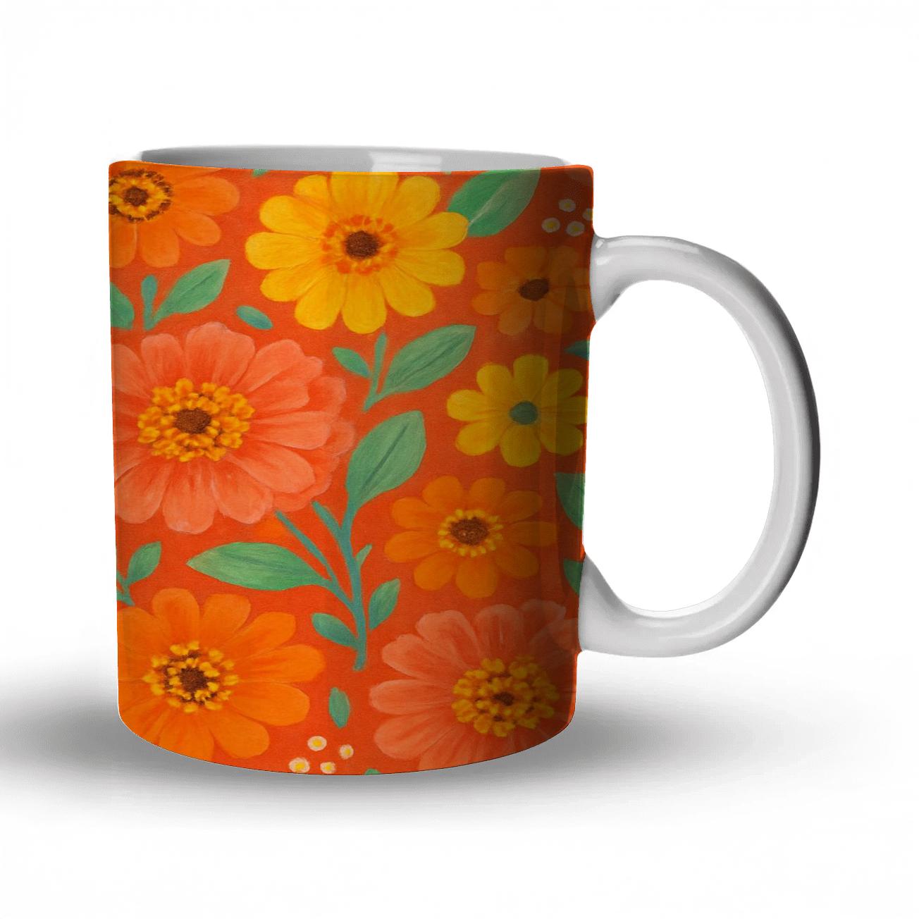 Citrus Zinnia Market Parade decorative mug sets