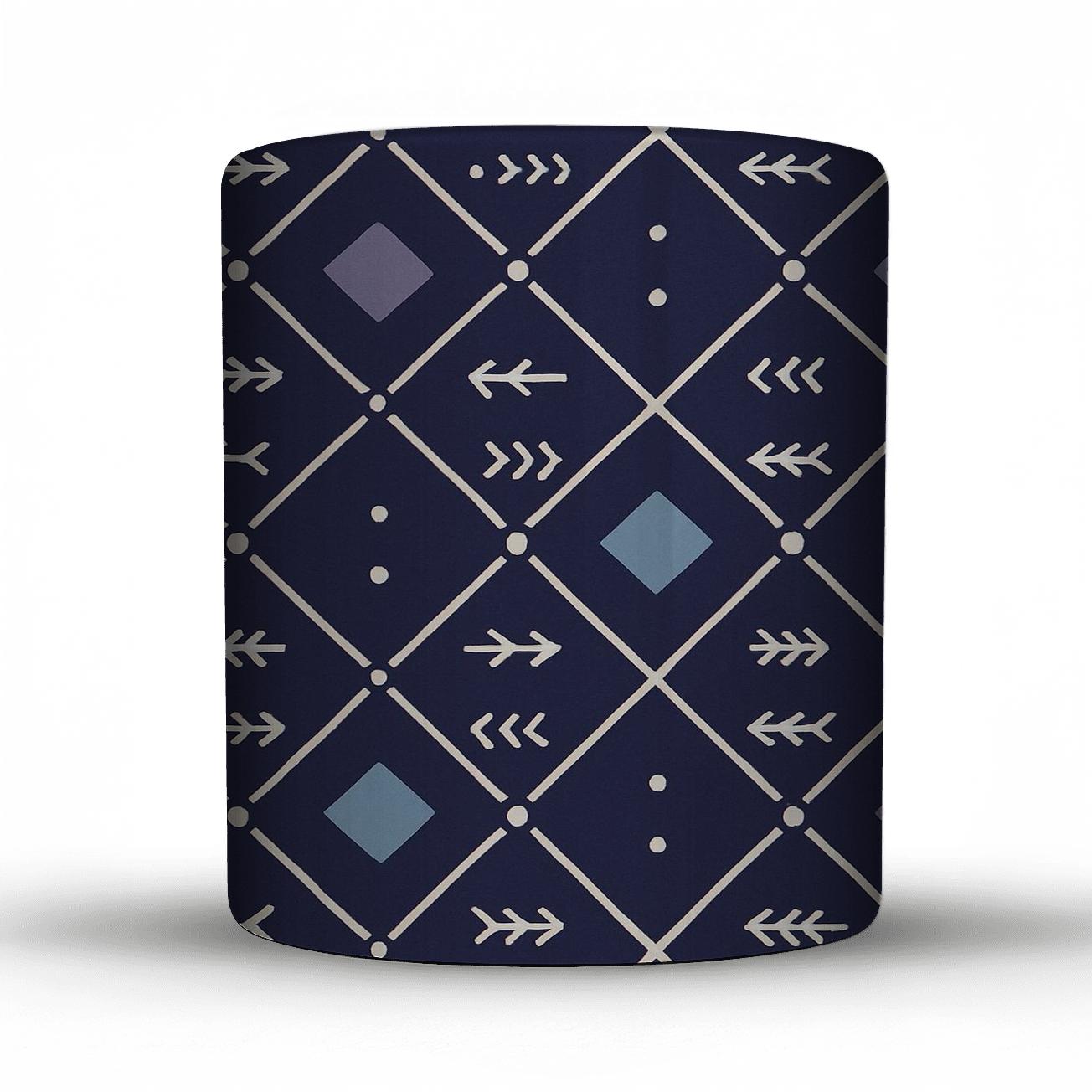Constellation Lattice With Folk Arrow Motifs novelty coffee mugs