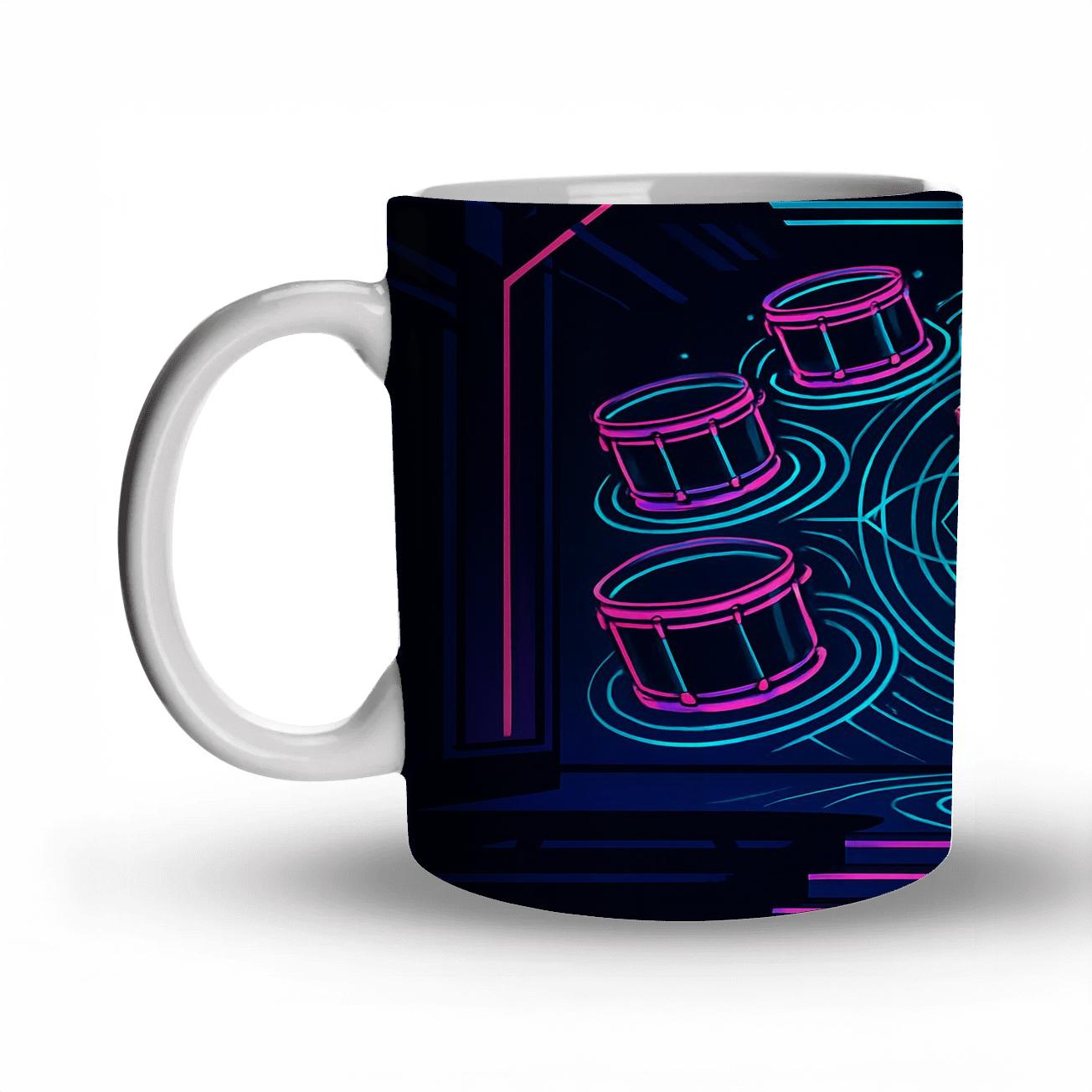 Cyber Drumline Hologram Ritual premium drinkware mugs