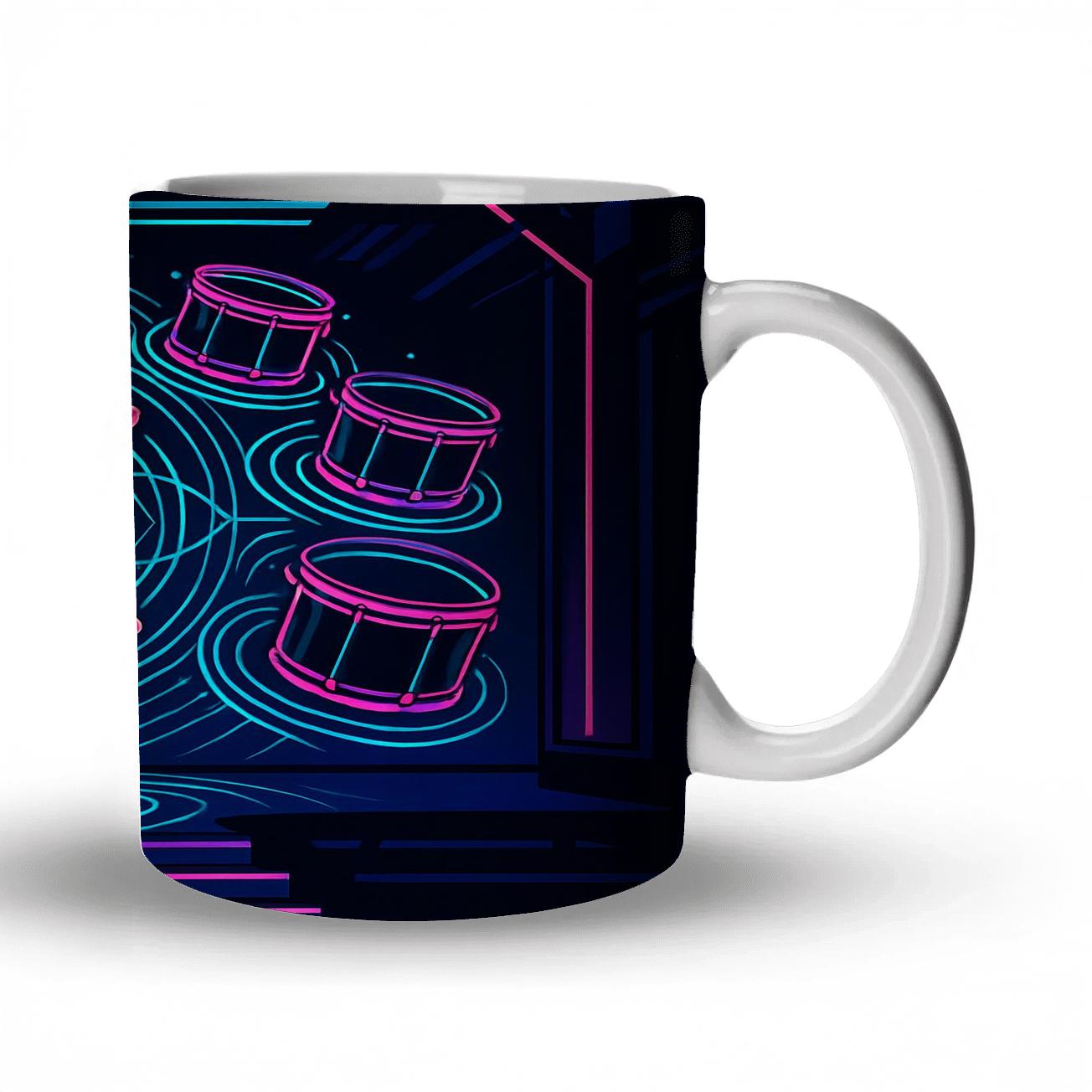Cyber Drumline Hologram Ritual premium drinkware mugs