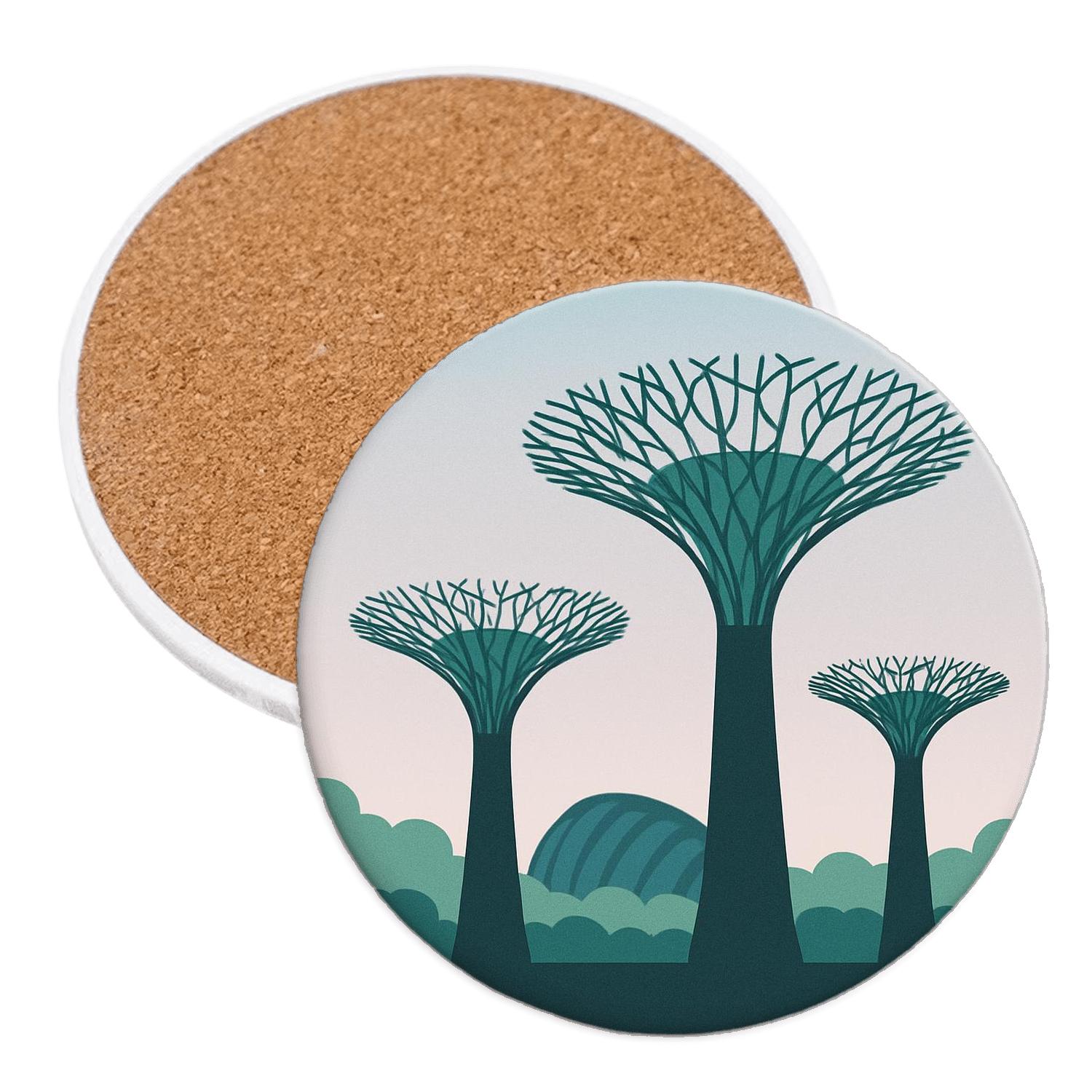 Gardens By The Bay - Singapore, Singapore cork coaster sets