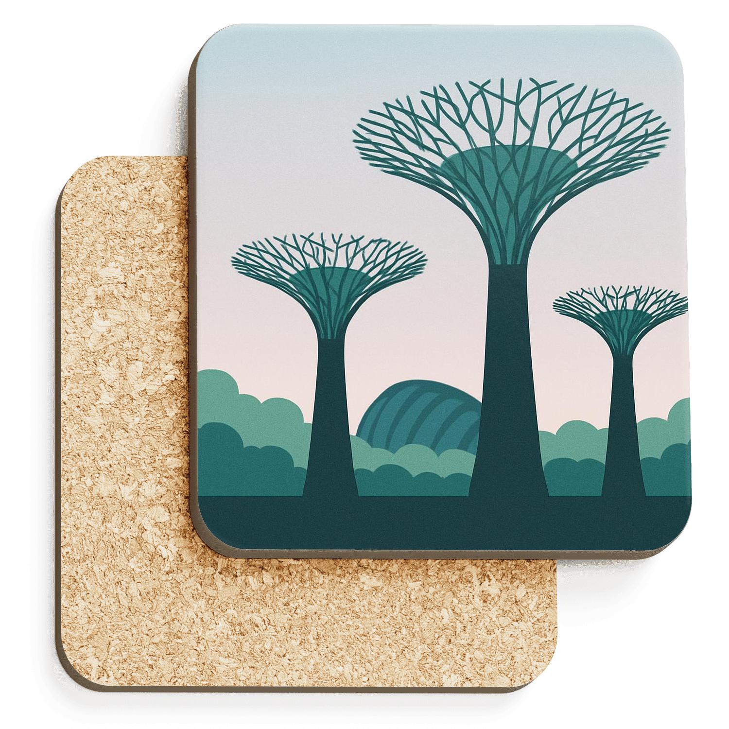 Gardens By The Bay - Singapore, Singapore personalized drink coasters