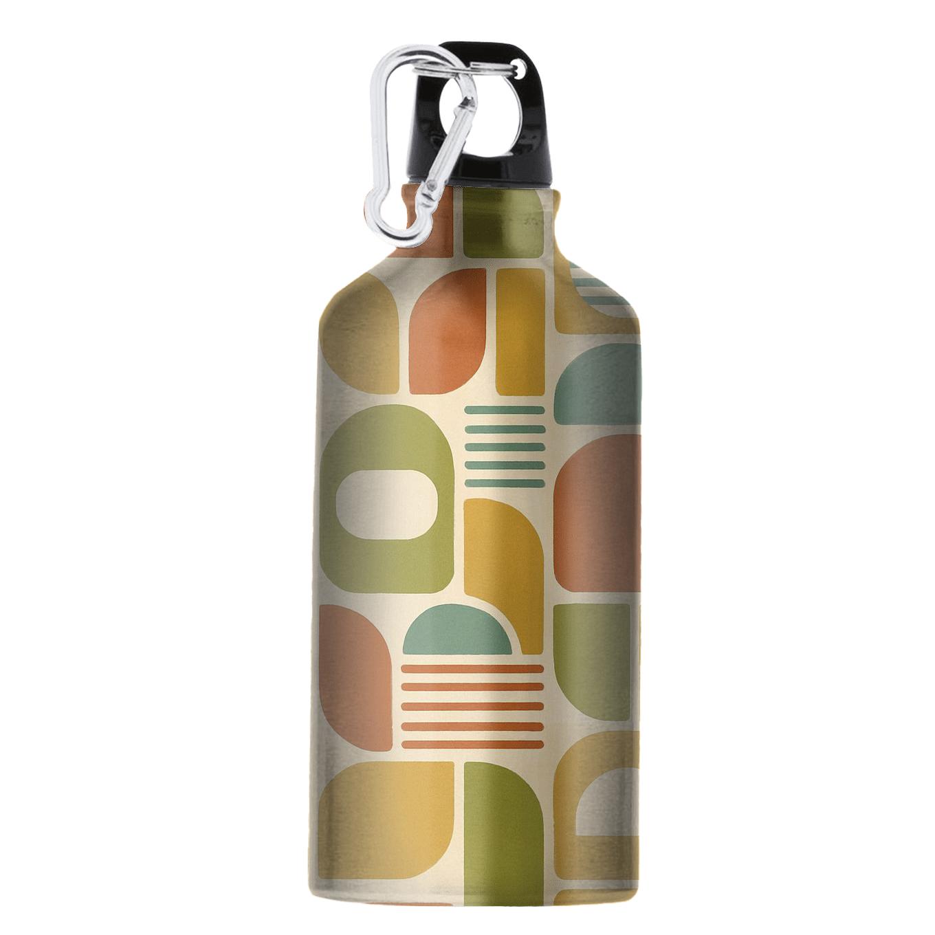 Sunbaked Vinyl Geometry sports bottles for gifts