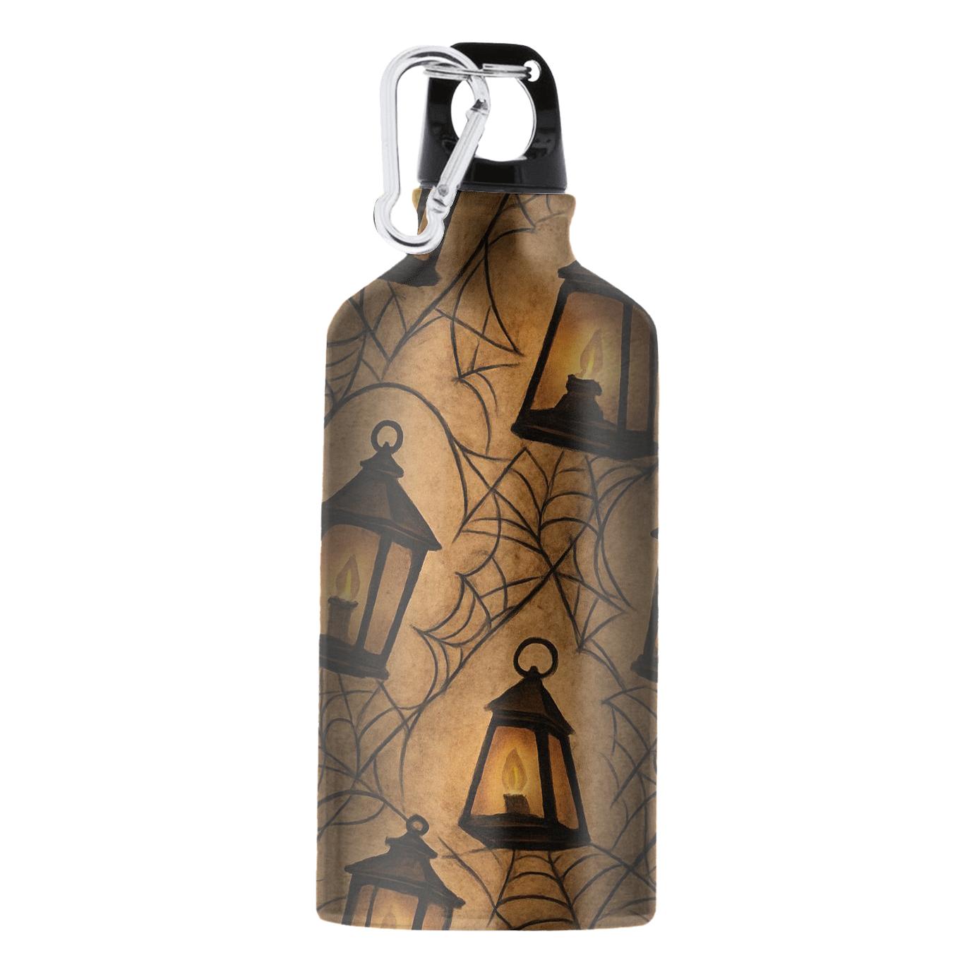 Sepia Lantern Cluster Lattice On Parchment Background sports bottles for gifts