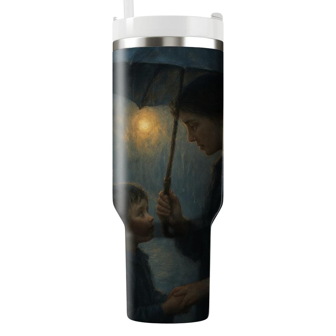 The Umbrella Of Quiet Sacrifice A Mothers Love In The Rain unique tumblers