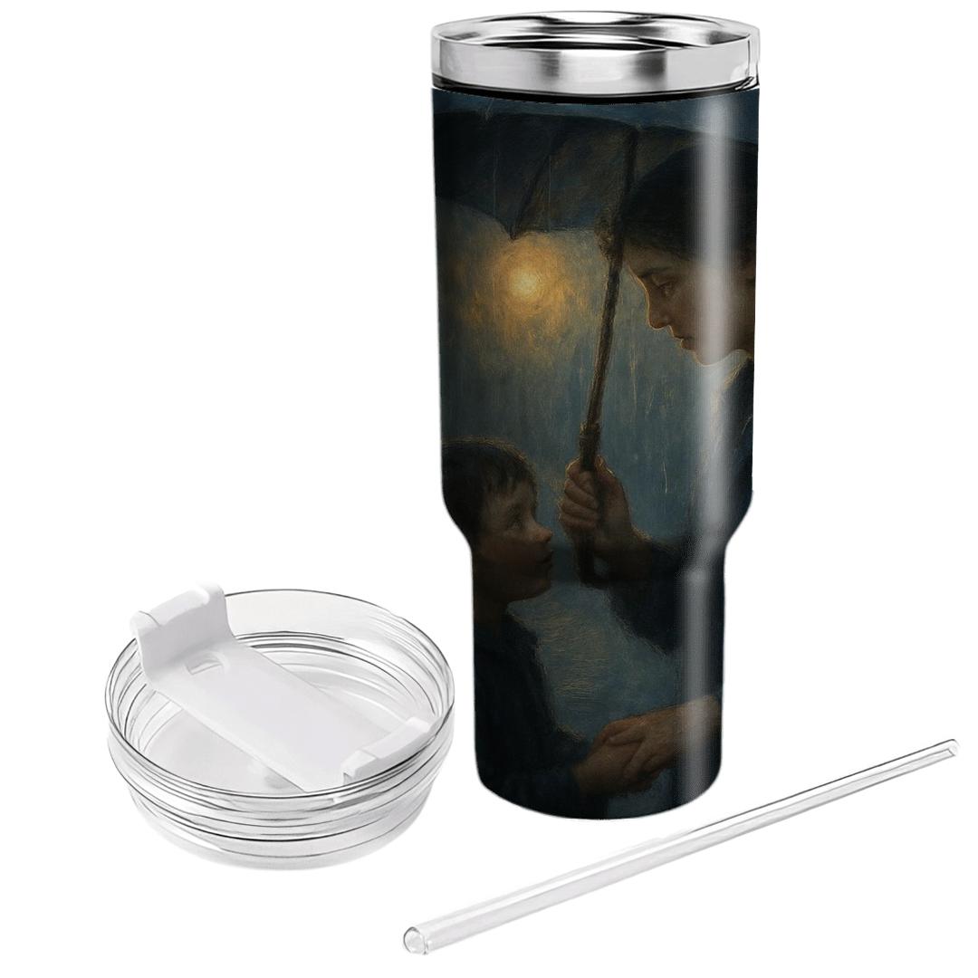 The Umbrella Of Quiet Sacrifice A Mothers Love In The Rain unique tumblers
