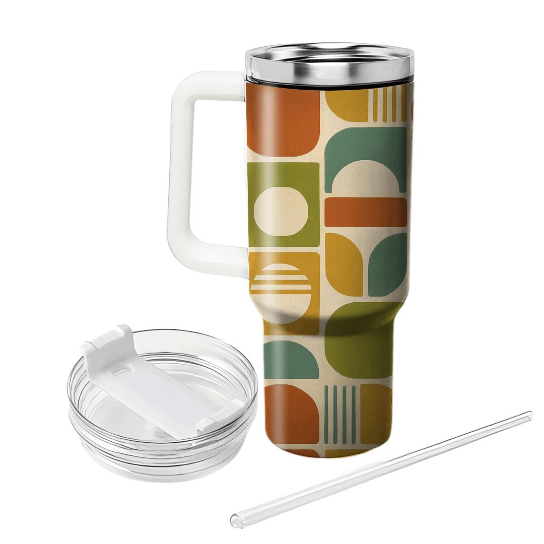 Sunbaked Vinyl Geometry tumblers for gifts