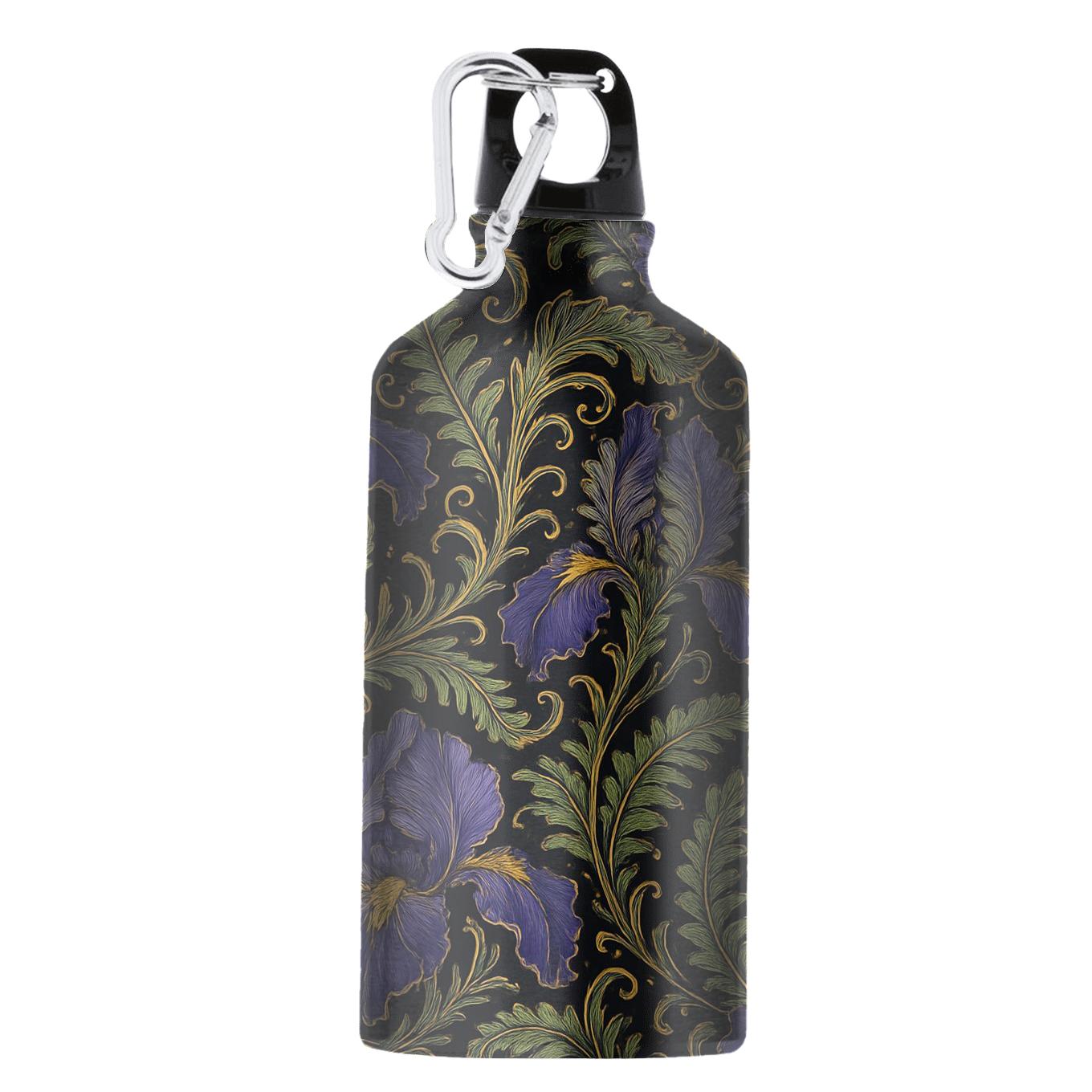 Baroque Iris And Fern Filigree insulated sports bottles