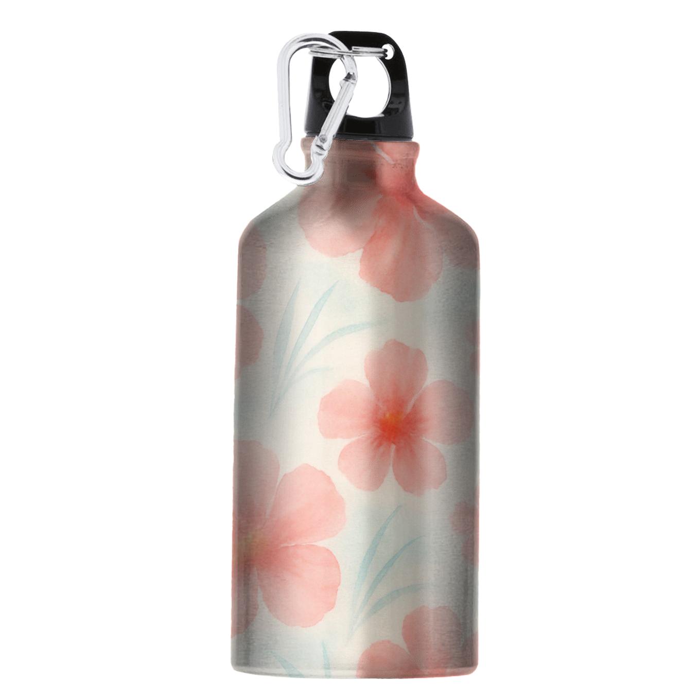 Seaside Hibiscus Watercolor Drift sports bottles for gifts