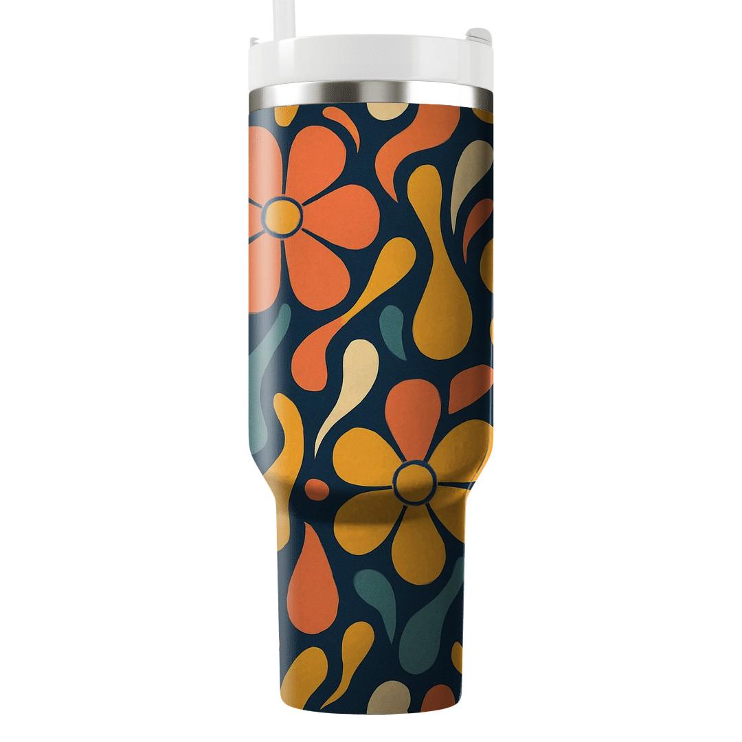 Cosmic Lava Lamp Bloom travel tumblers