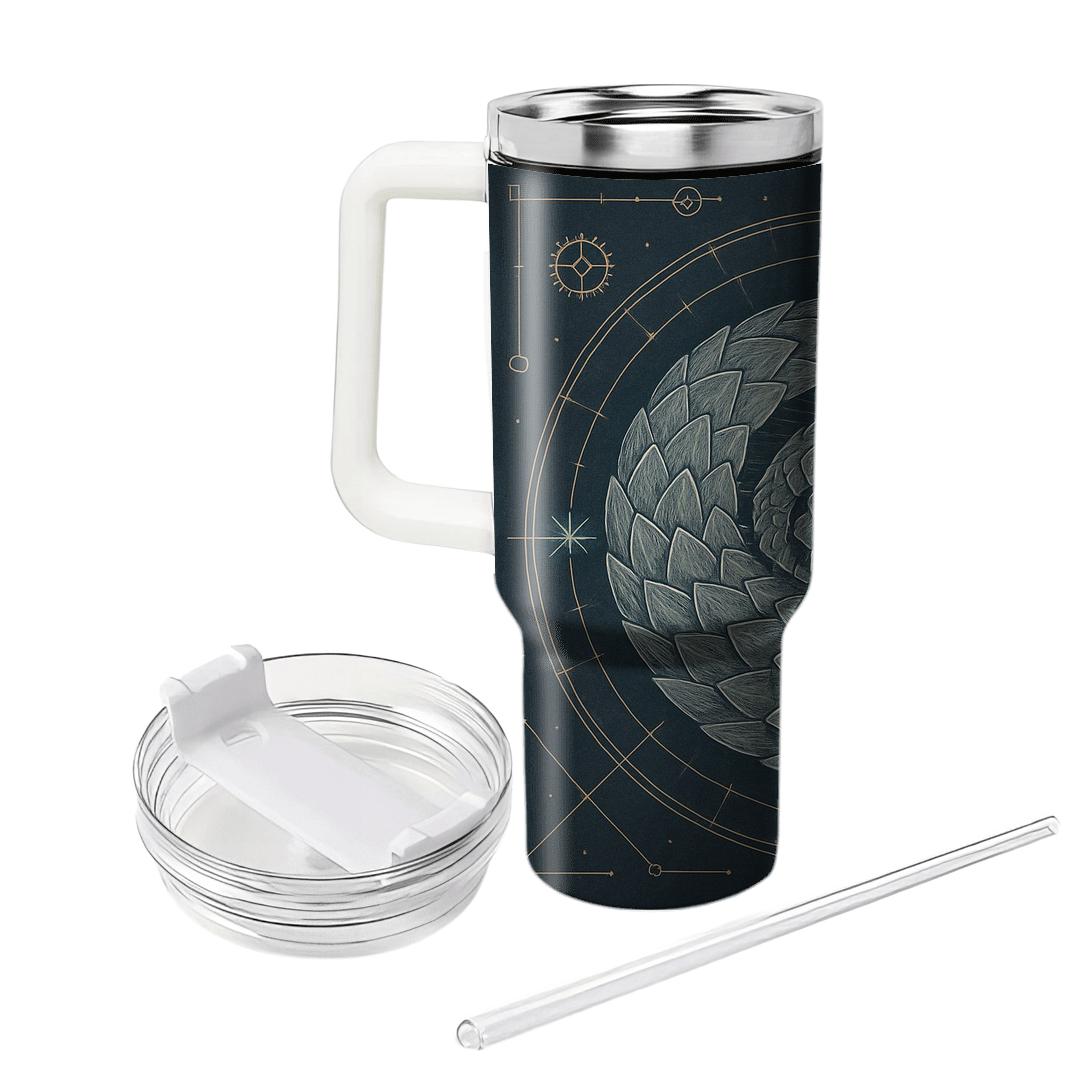 Clockwork Pangolin Constellation travel tumblers