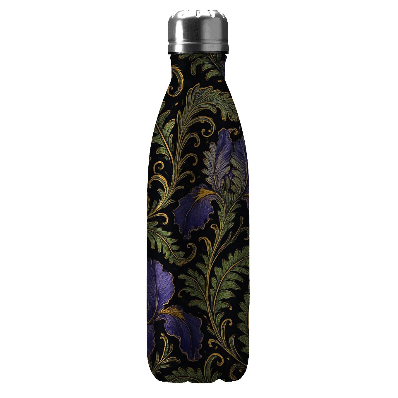 Baroque Iris And Fern Filigree water bottle cups