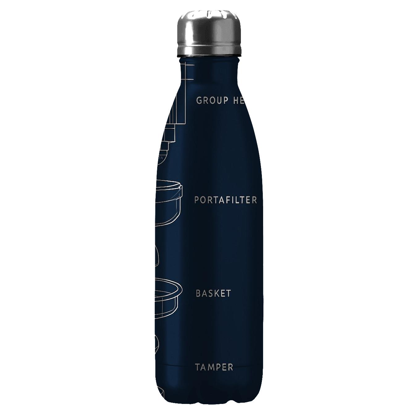 Geometric Espresso Blueprint unique water bottles