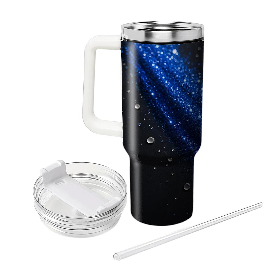 Sapphire Sequin Cascade insulated tumblers