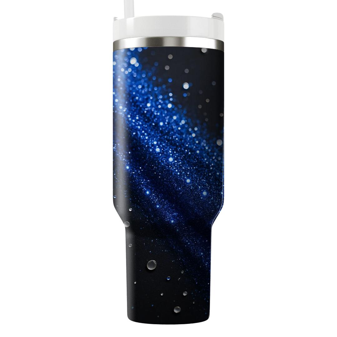 Sapphire Sequin Cascade insulated tumblers