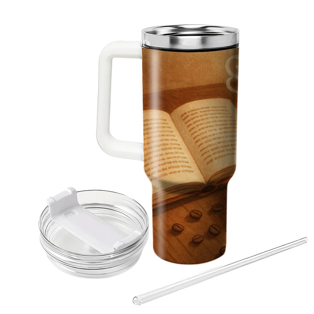 Library Whisper Coffee travel tumblers