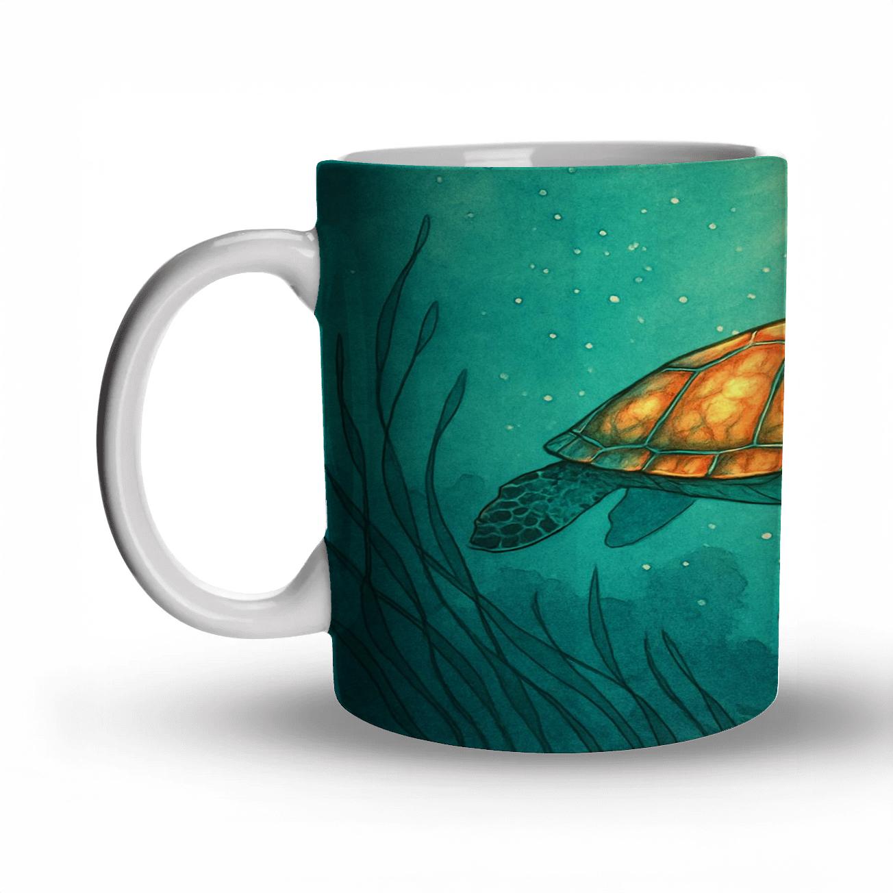 Lantern Reef Sea Turtle Drift gift mugs for occasions