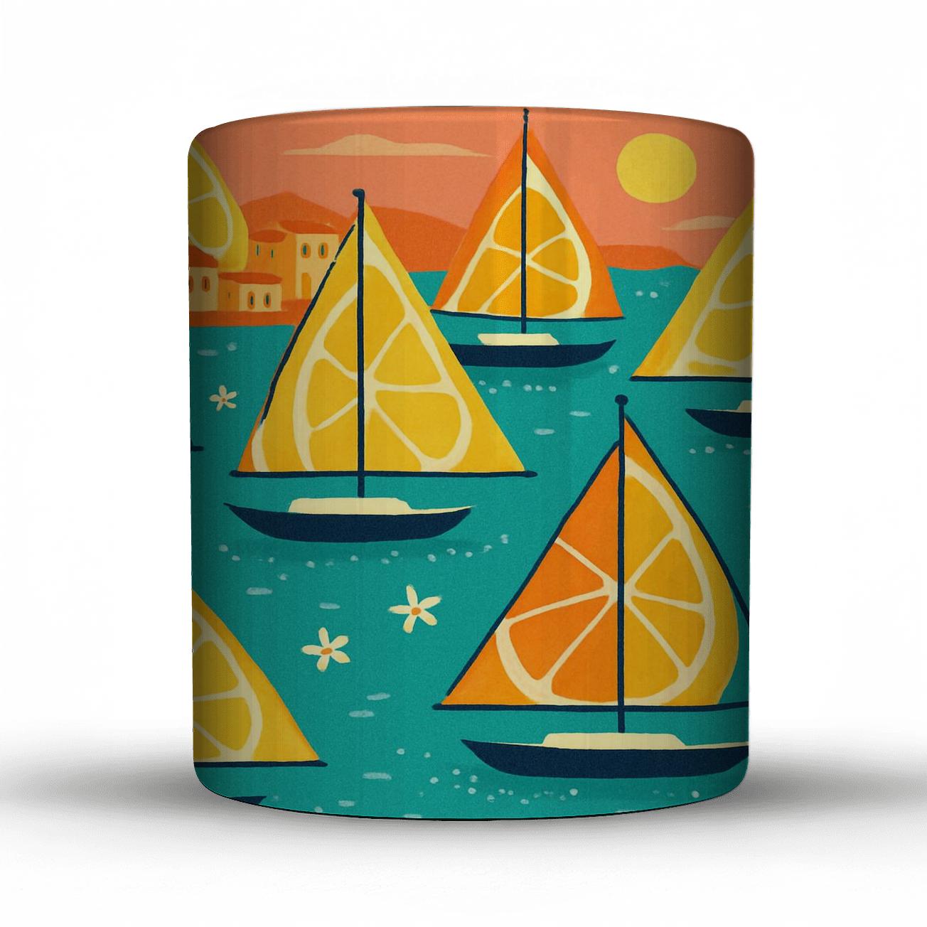 Midsummer Citrus Regatta novelty coffee mugs