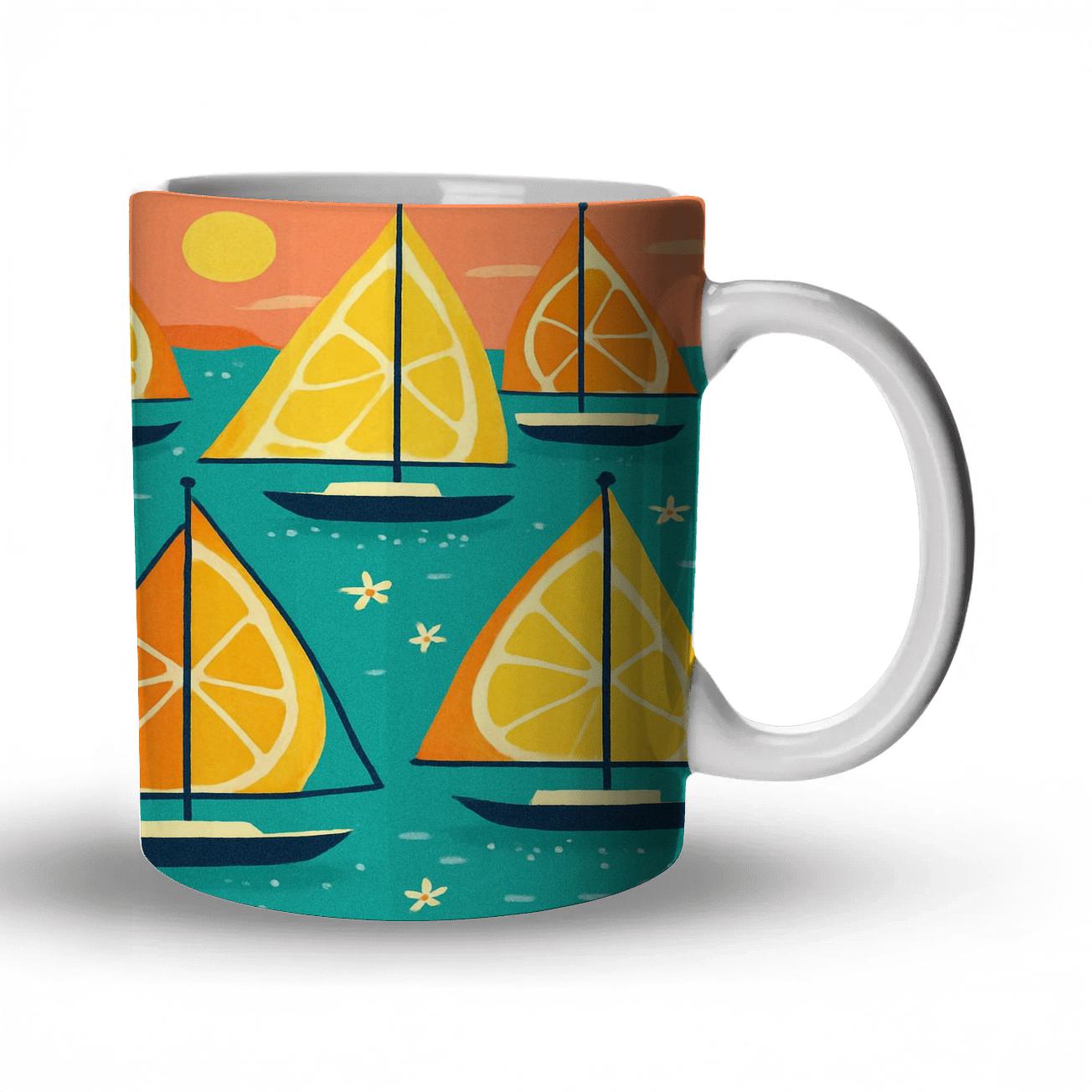 Midsummer Citrus Regatta novelty coffee mugs