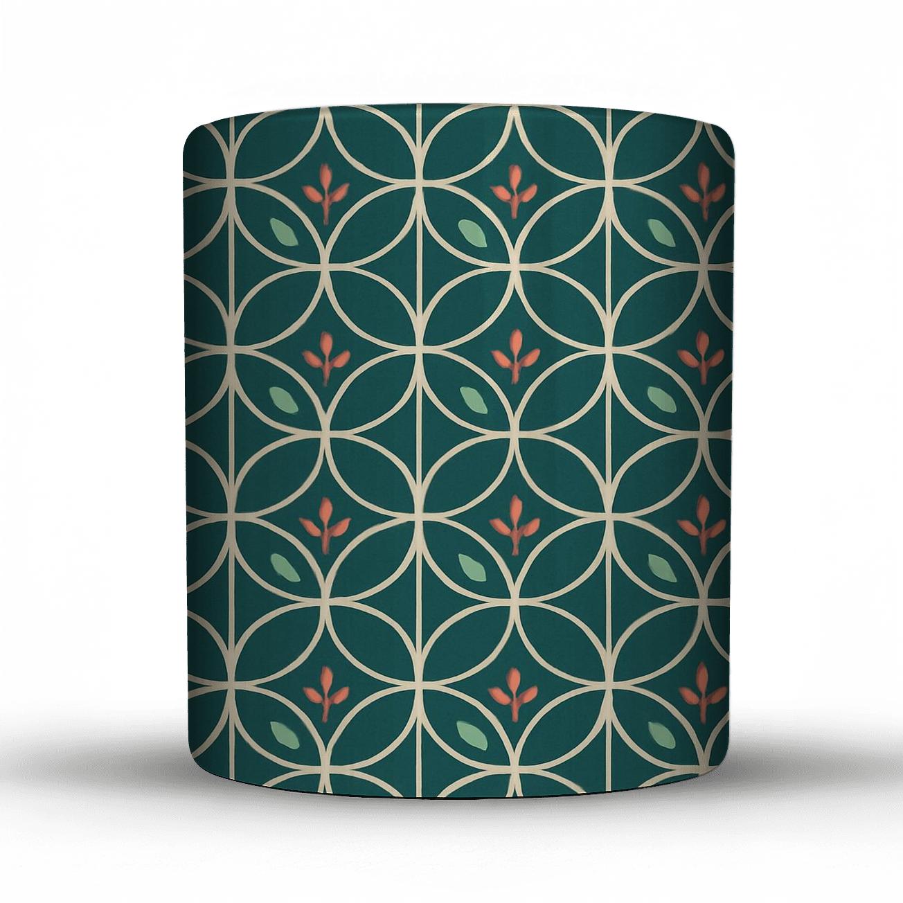Crescent Lattice Garden decorative mug sets