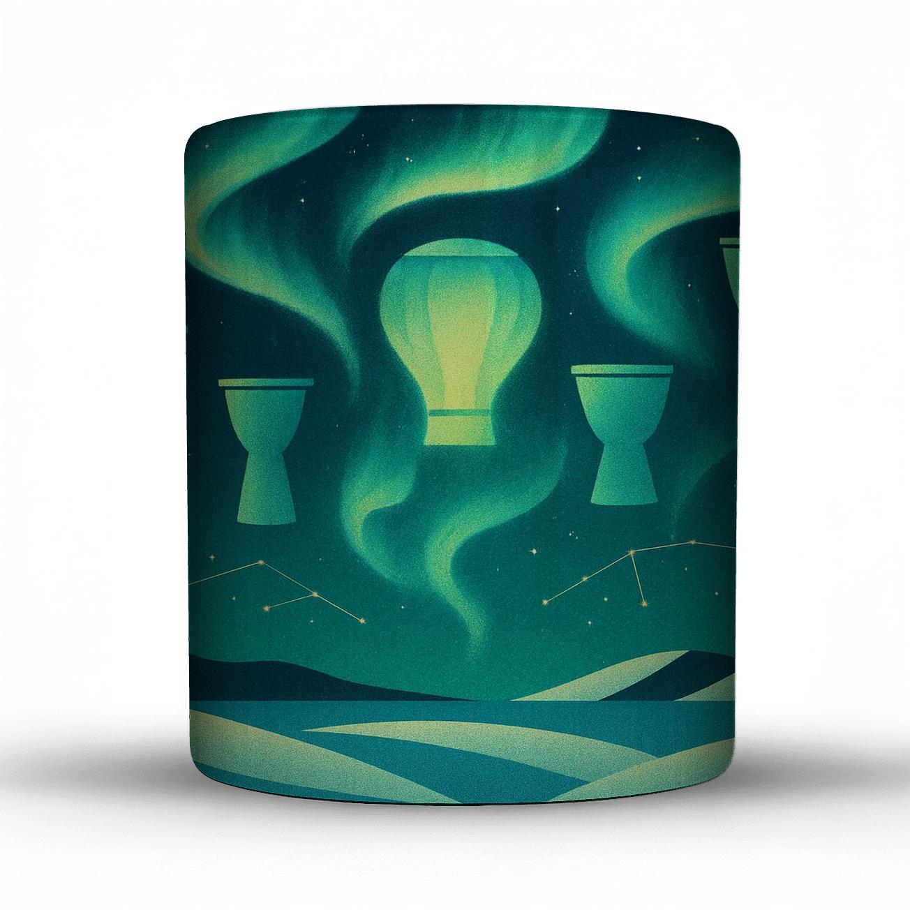 Aurora Drum Lanterns Arctic Solstice Fusion novelty coffee mugs