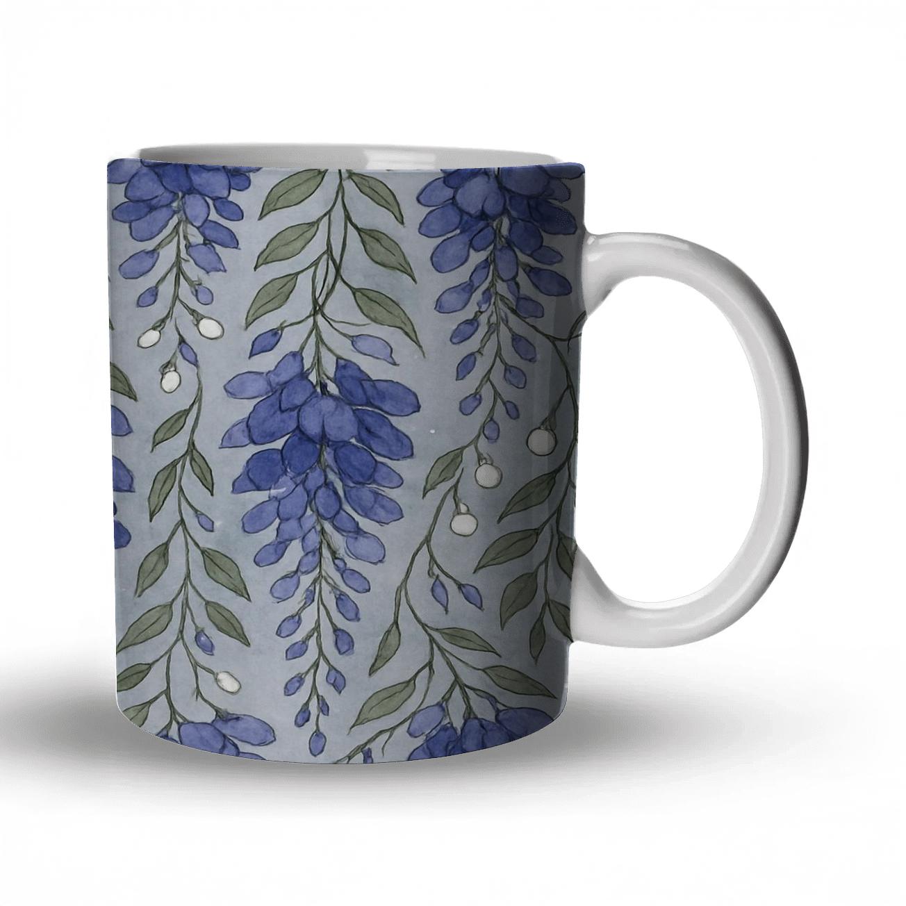 Twilight Wisteria Canopy insulated thermal mugs