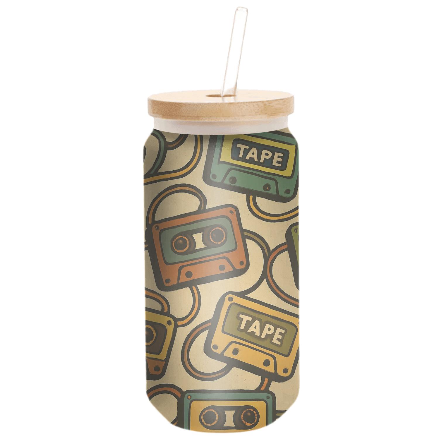 Groovy Cassette Carousel textured glass