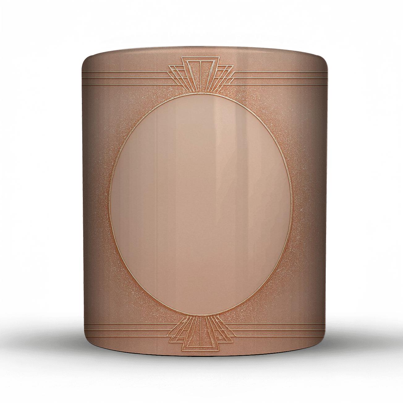 Rose Gold Velvet Glitter Monogram Frame insulated thermal mugs