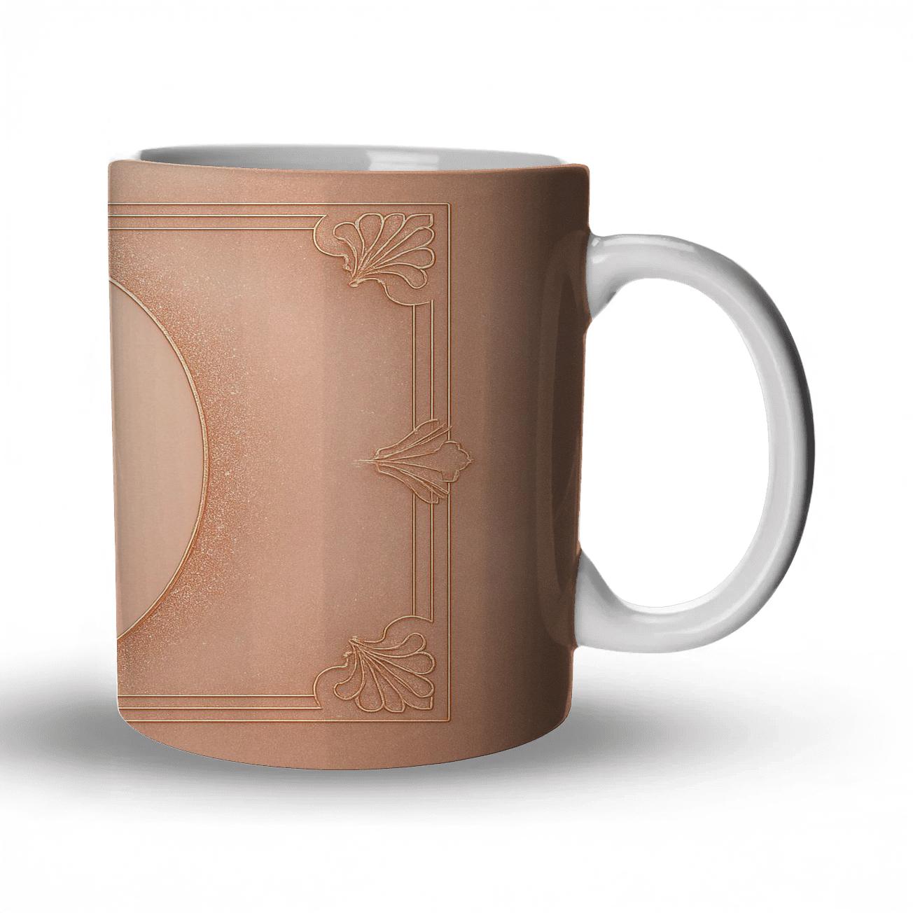 Rose Gold Velvet Glitter Monogram Frame insulated thermal mugs