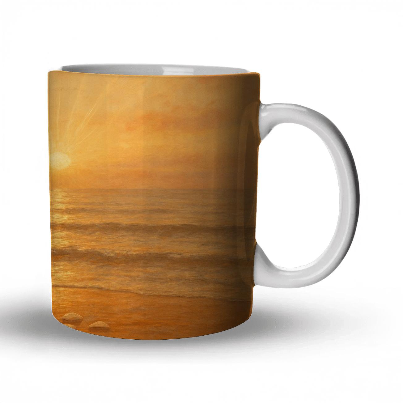 The Keepsake Horizon Where Her Words Become Light insulated thermal mugs