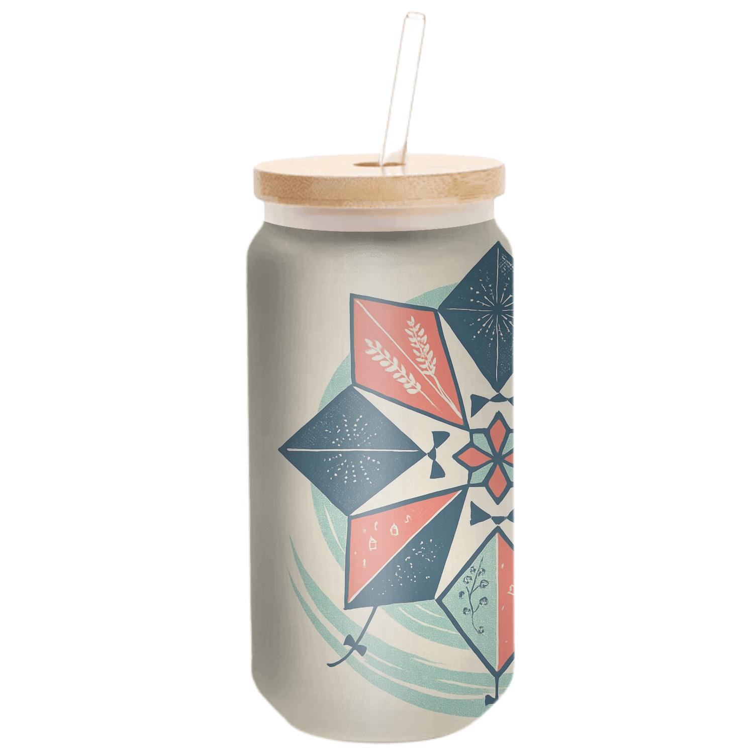 Kite Mandala Of The New Year Tide custom engraved glassware