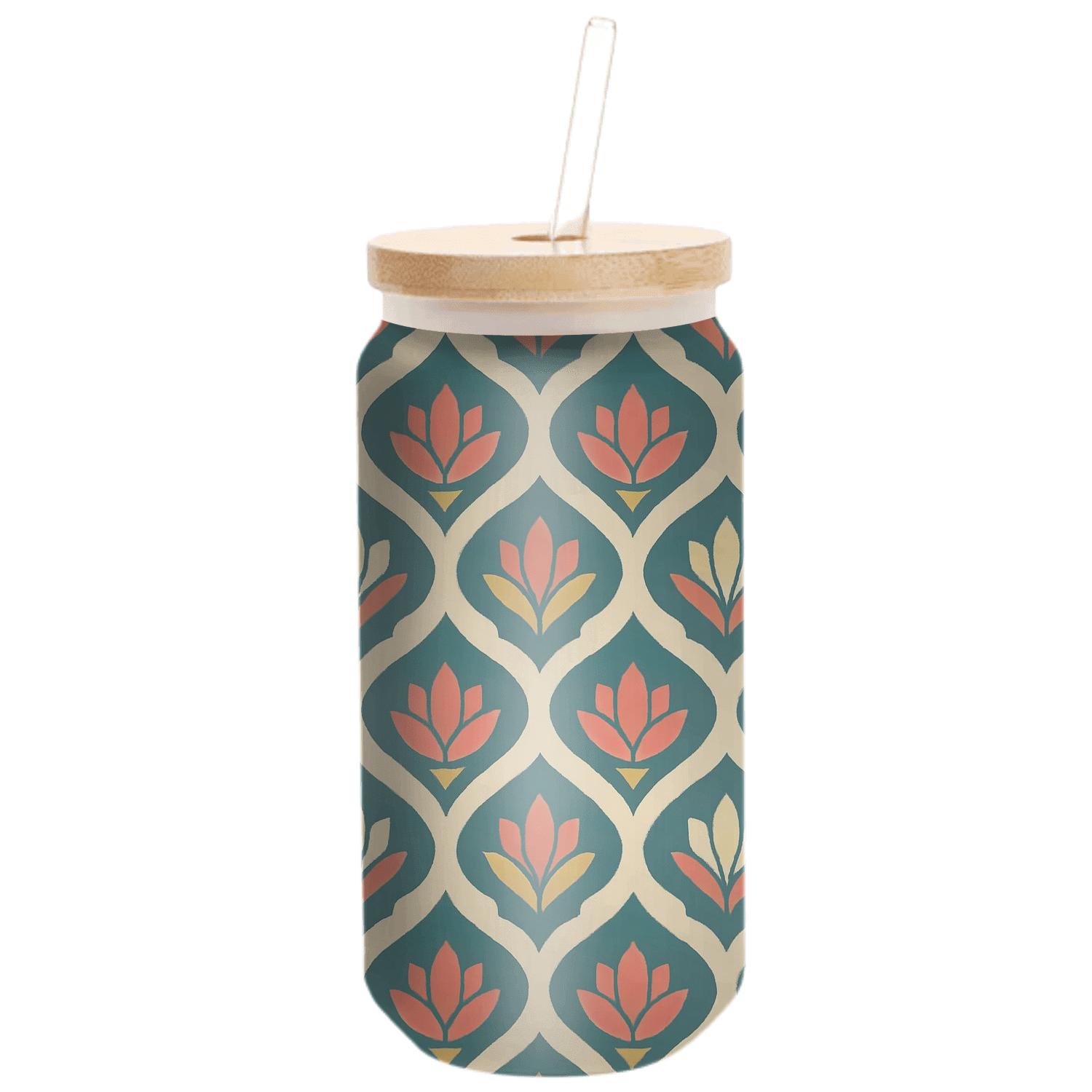 Scalloped Chevron Lotus Lattice glassware drinkware