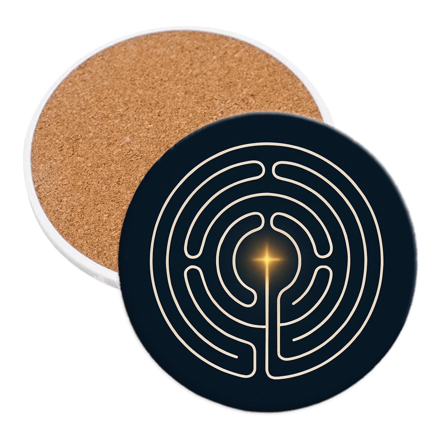 Labyrinth Of Quiet Prayer elegant tabletop coasters