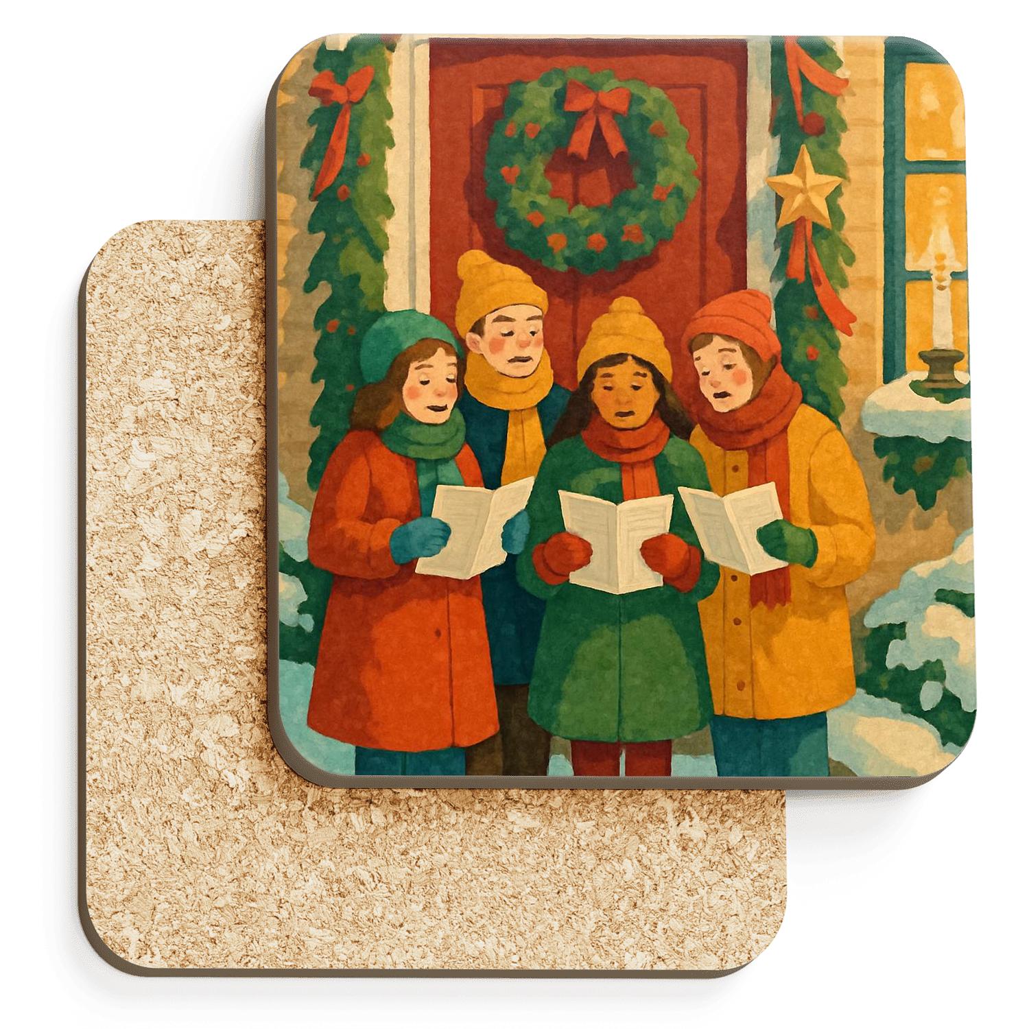 Wreathlight Welcome decorative beverage coasters