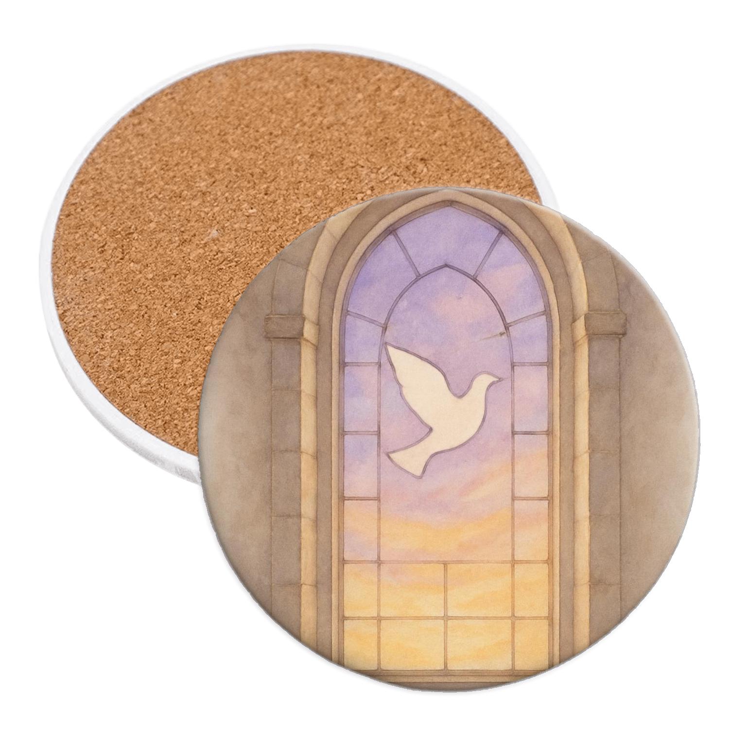 Sanctuary Window Morning Light stone coaster collections